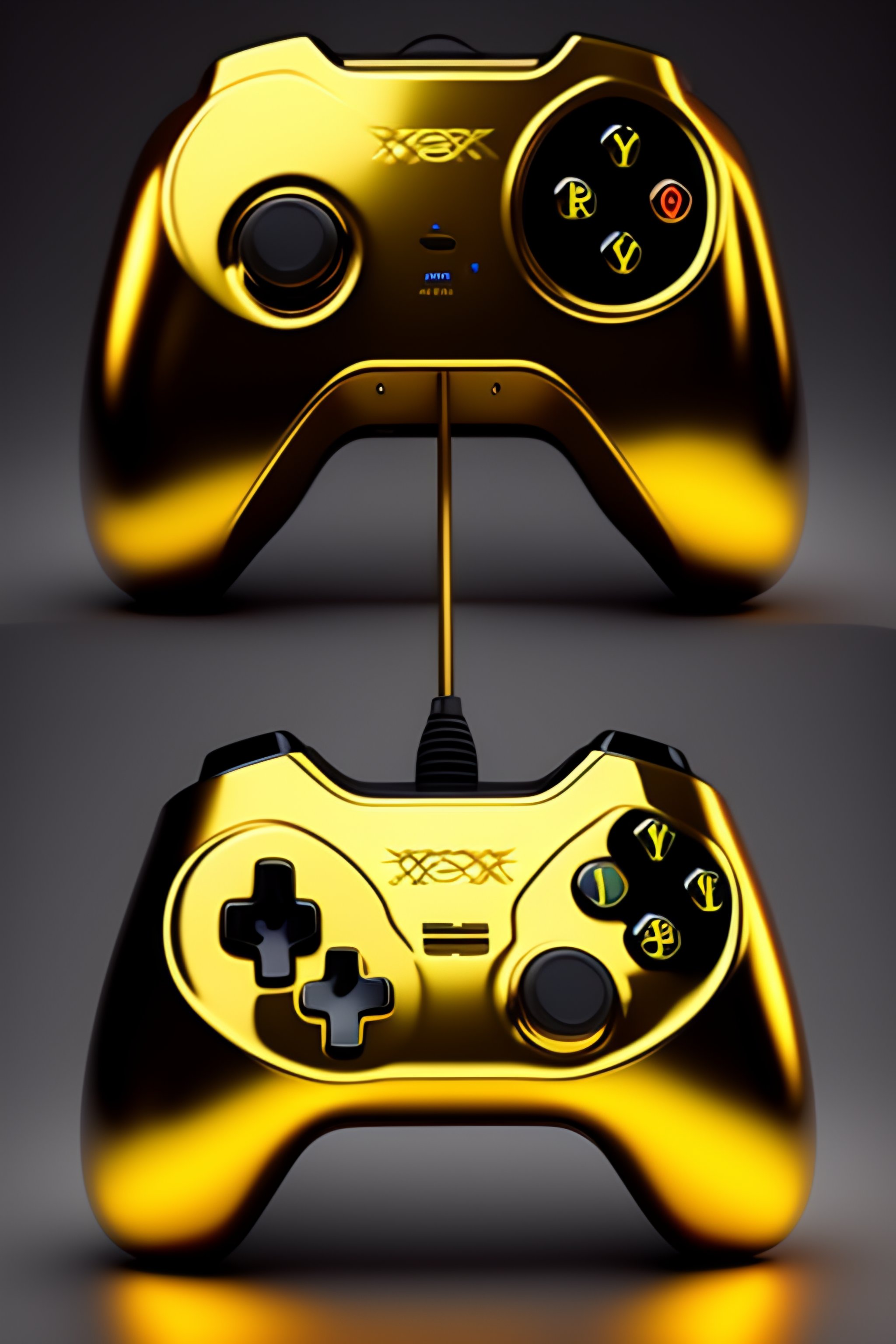 24K Gold Gaming Controllers