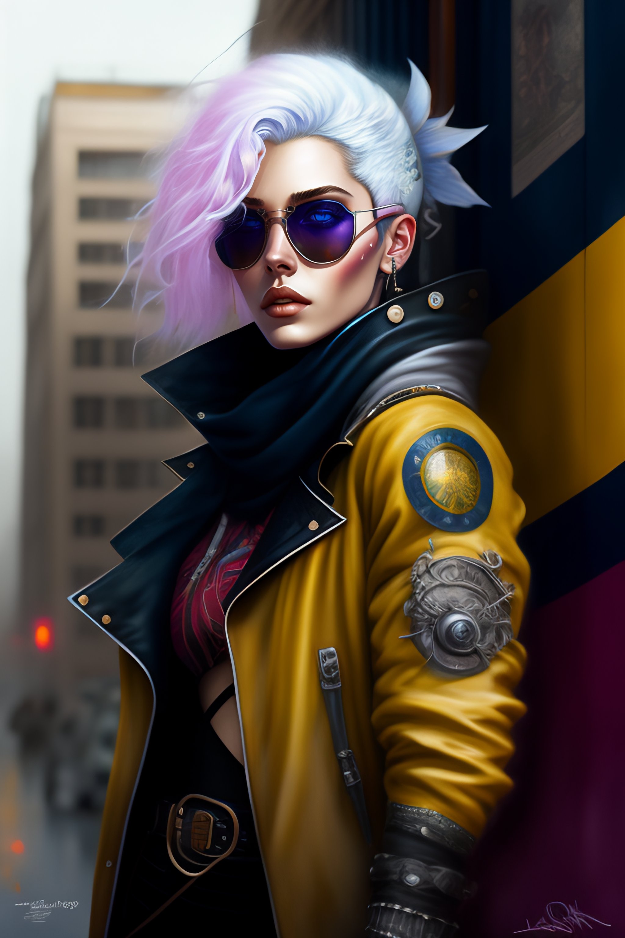 Lexica - Bayonetta highly detailed portrait of a sewer emo punk woman ...