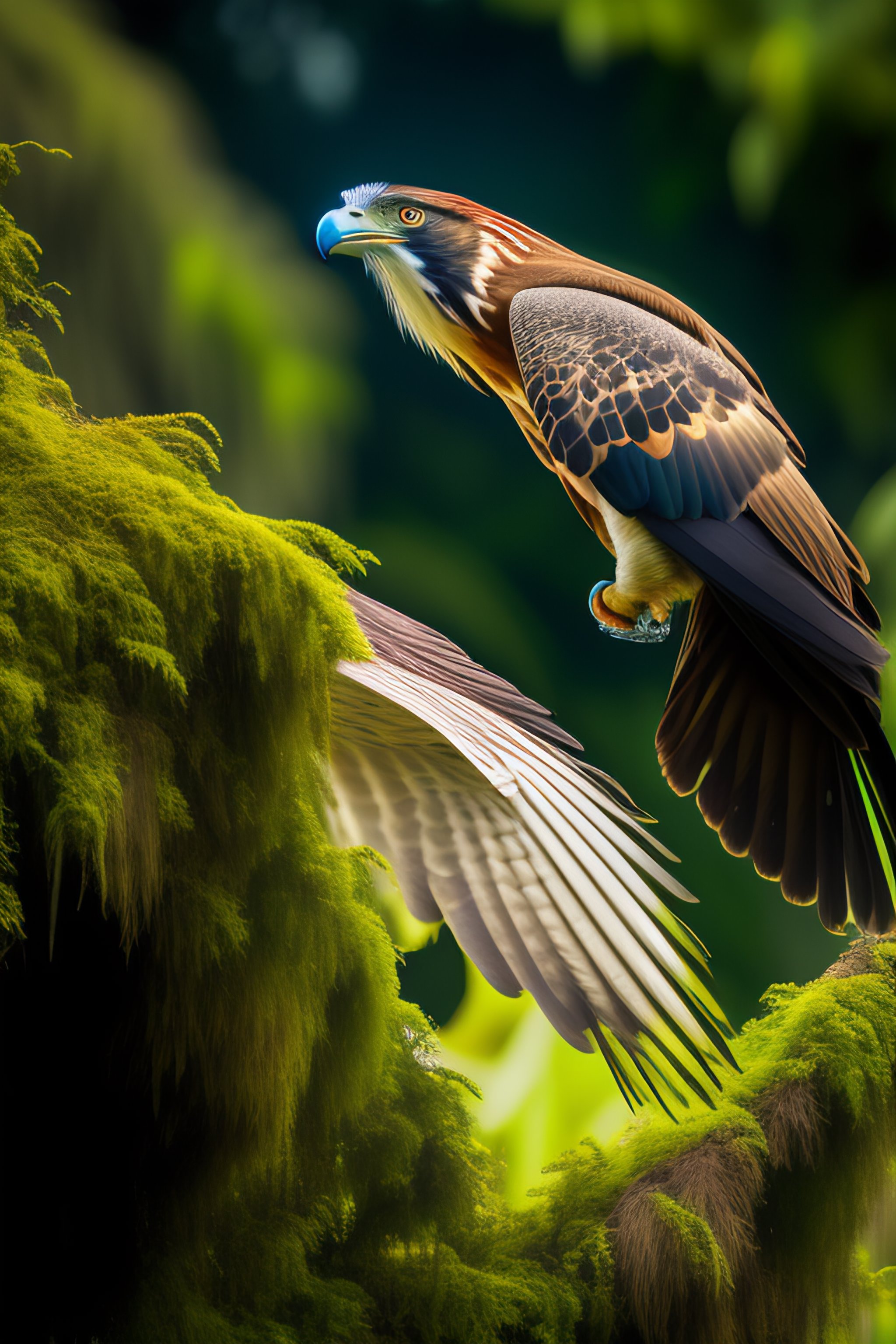 philippine eagle flying