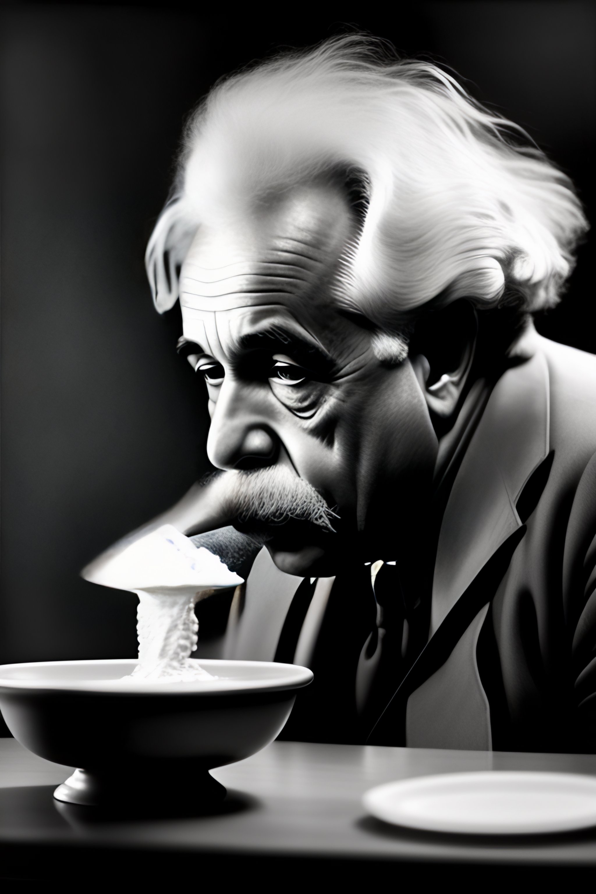 Lexica - Portrait of einstein snorting cocain