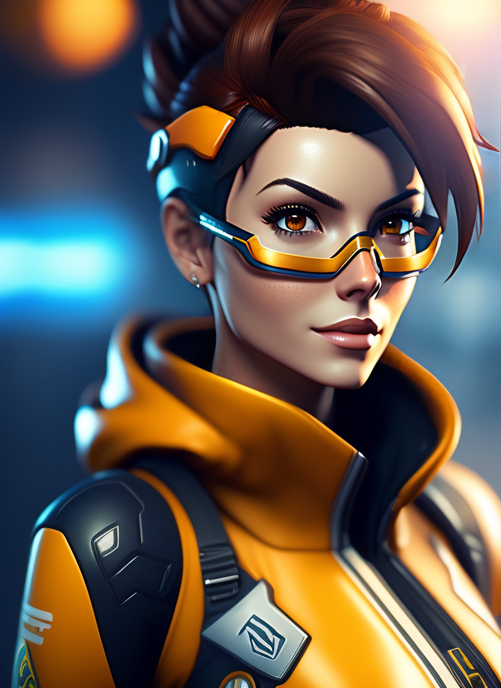 Tracer Wallpaper 4K, Cosplay, Overwatch