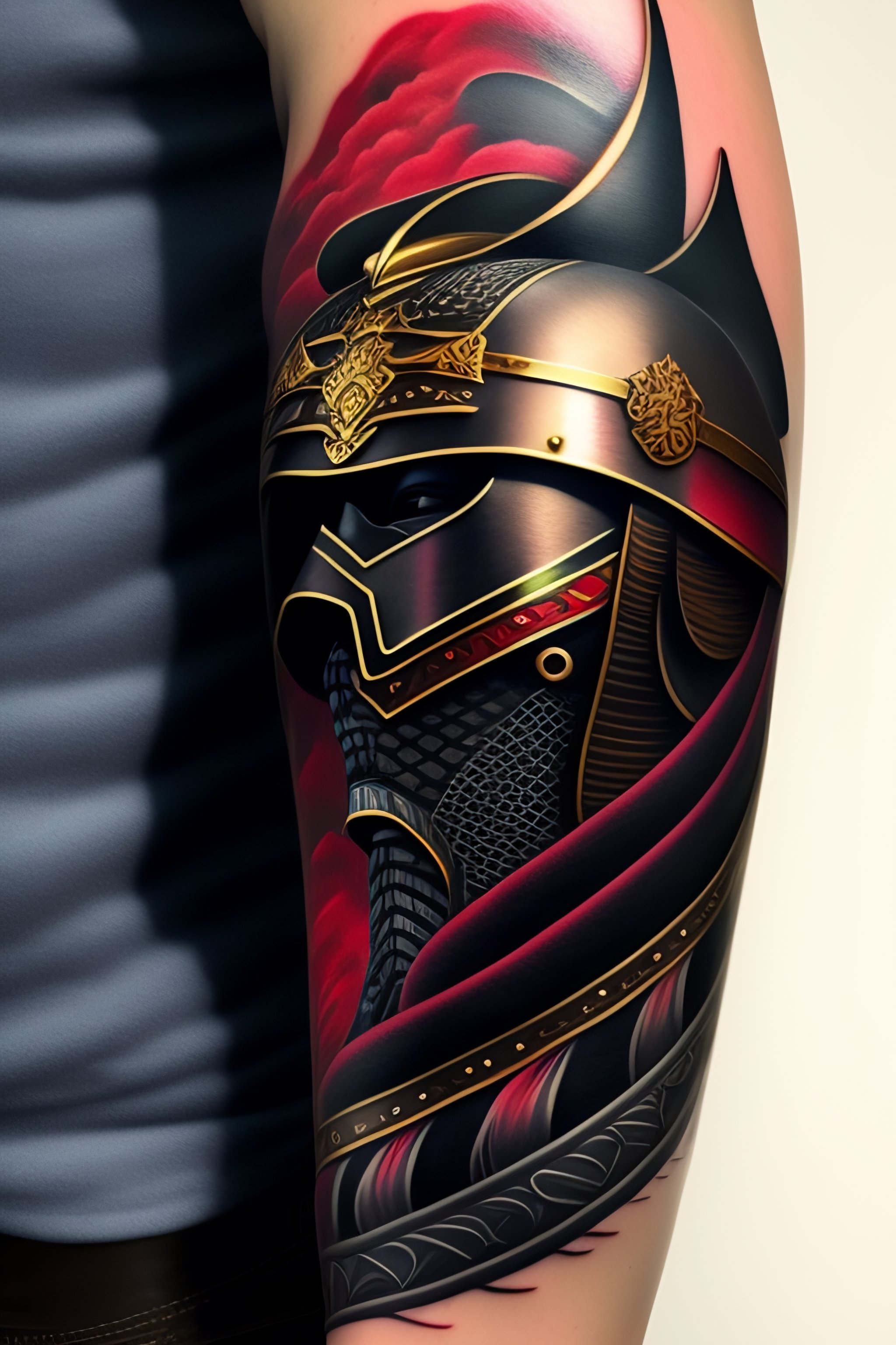 samurai armor tattoo