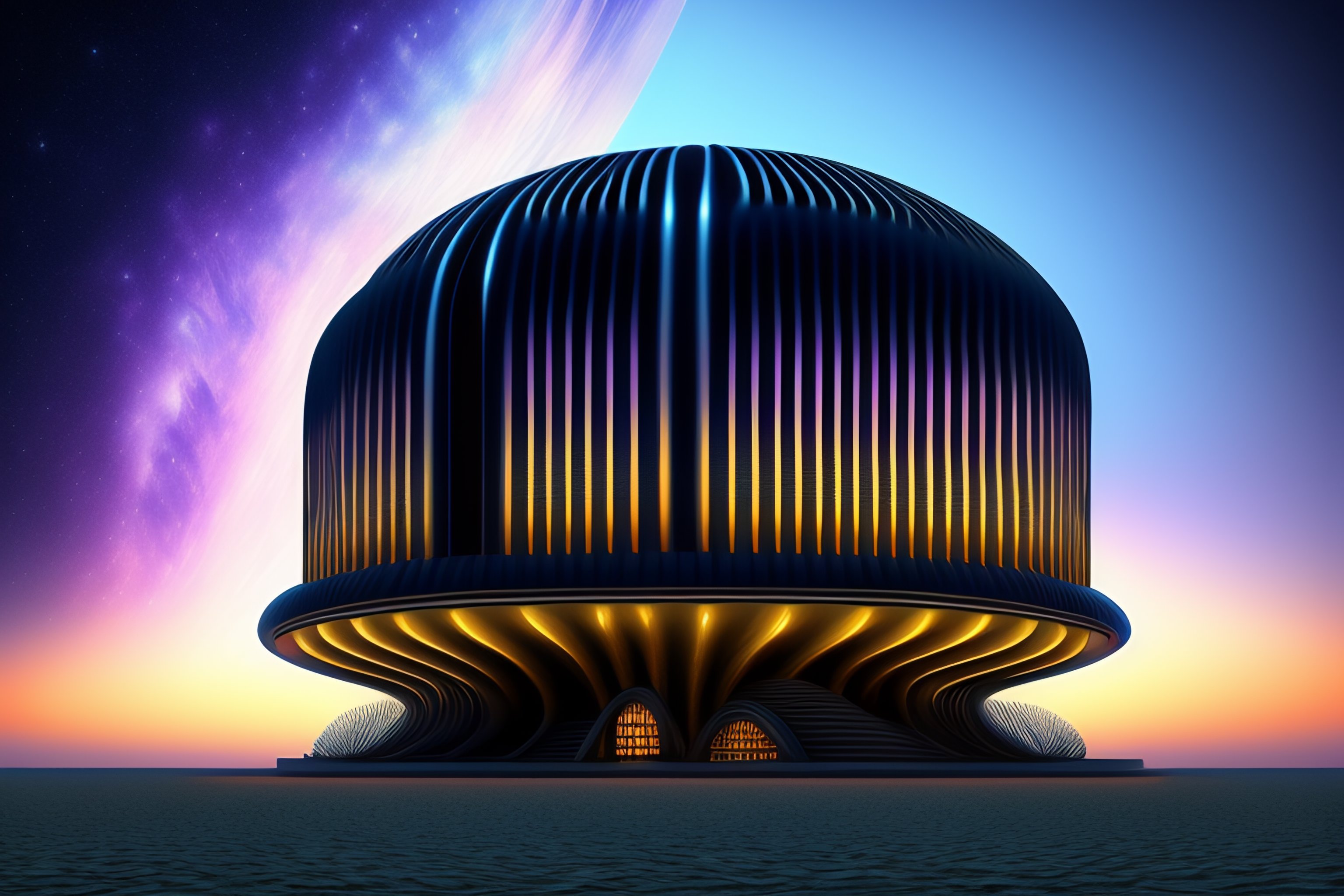 Lexica - Magic mushroom building in the style of H.R. Giger,alex grey