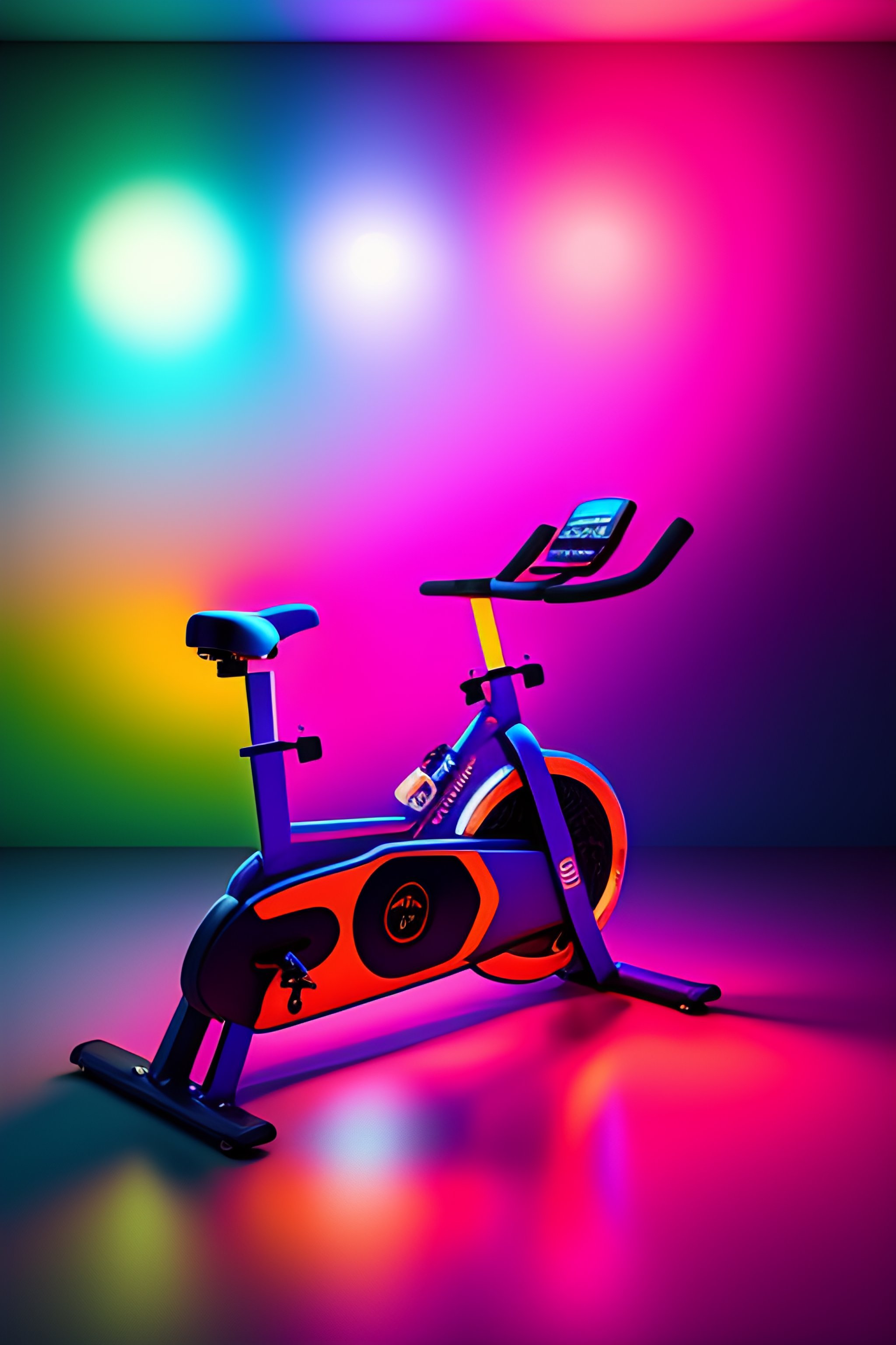 Lexica - Indoor cycling bike is waiting for you disco fog and colorfull ...