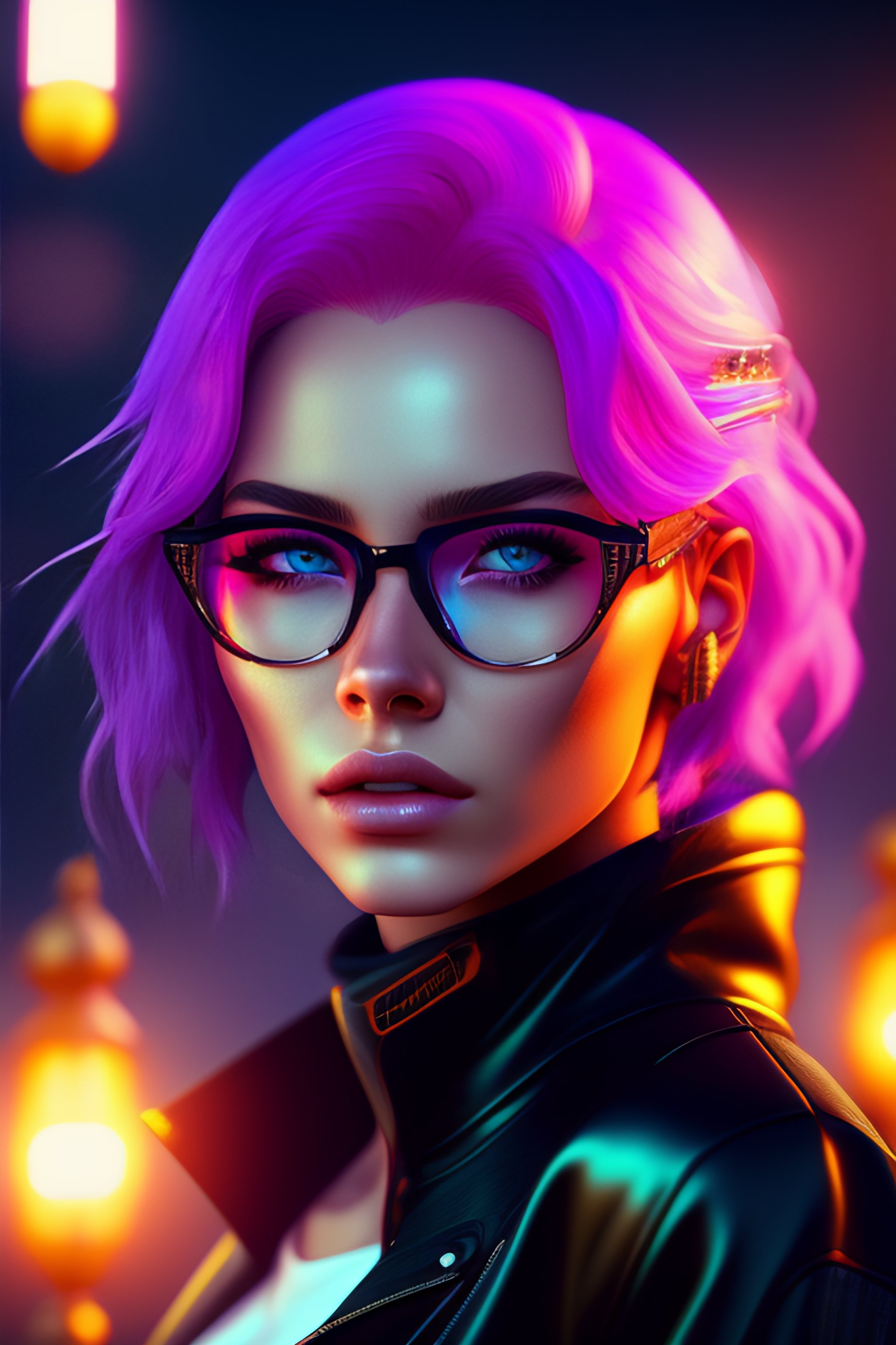 Lexica - Highly detailed portrait of a sewer emo punk woman student ...