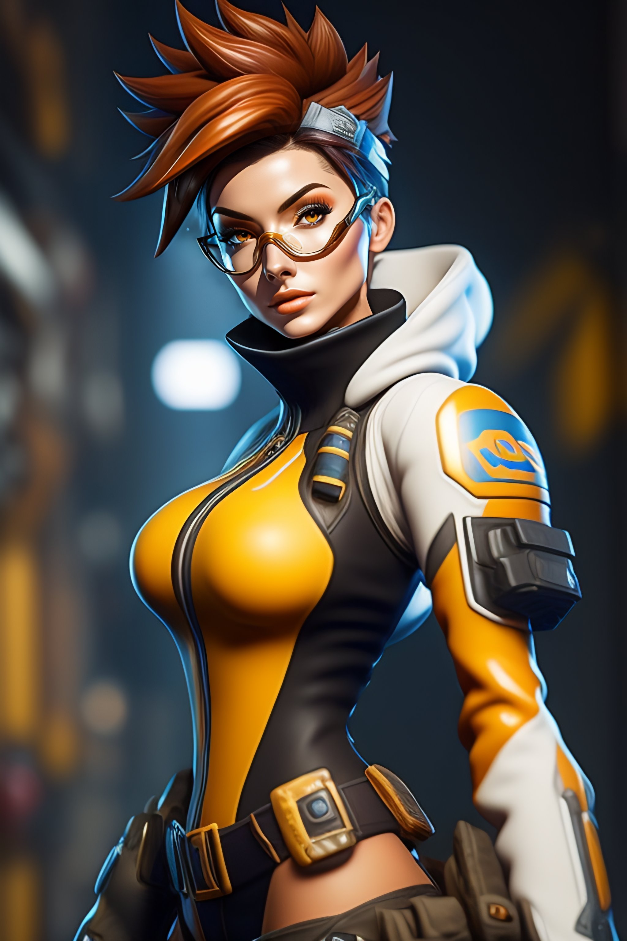 Lexica - Tracer from overwatch, highly detailed, otrn clothes