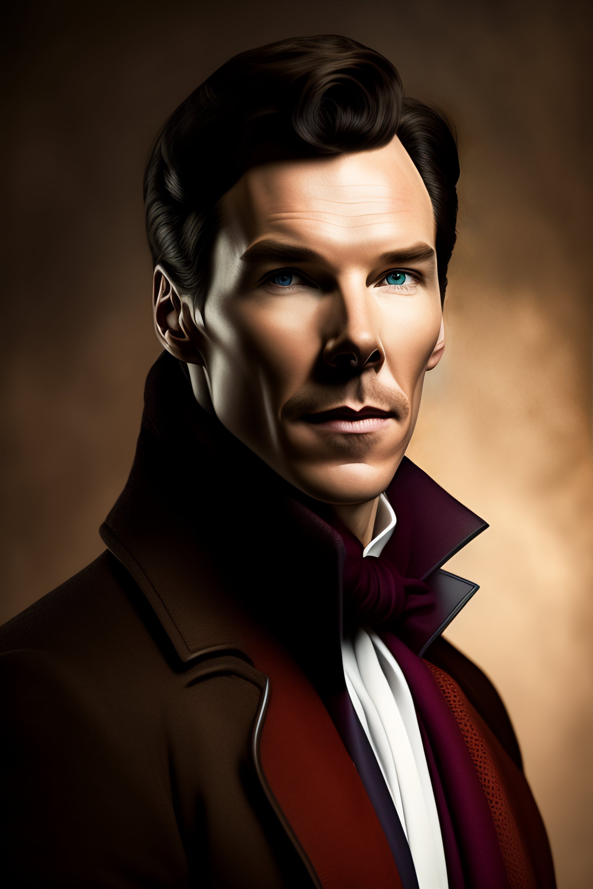Lexica - Portrait of Benedict Cumberbatch as Sherlock Holmes, 8k, Realistic