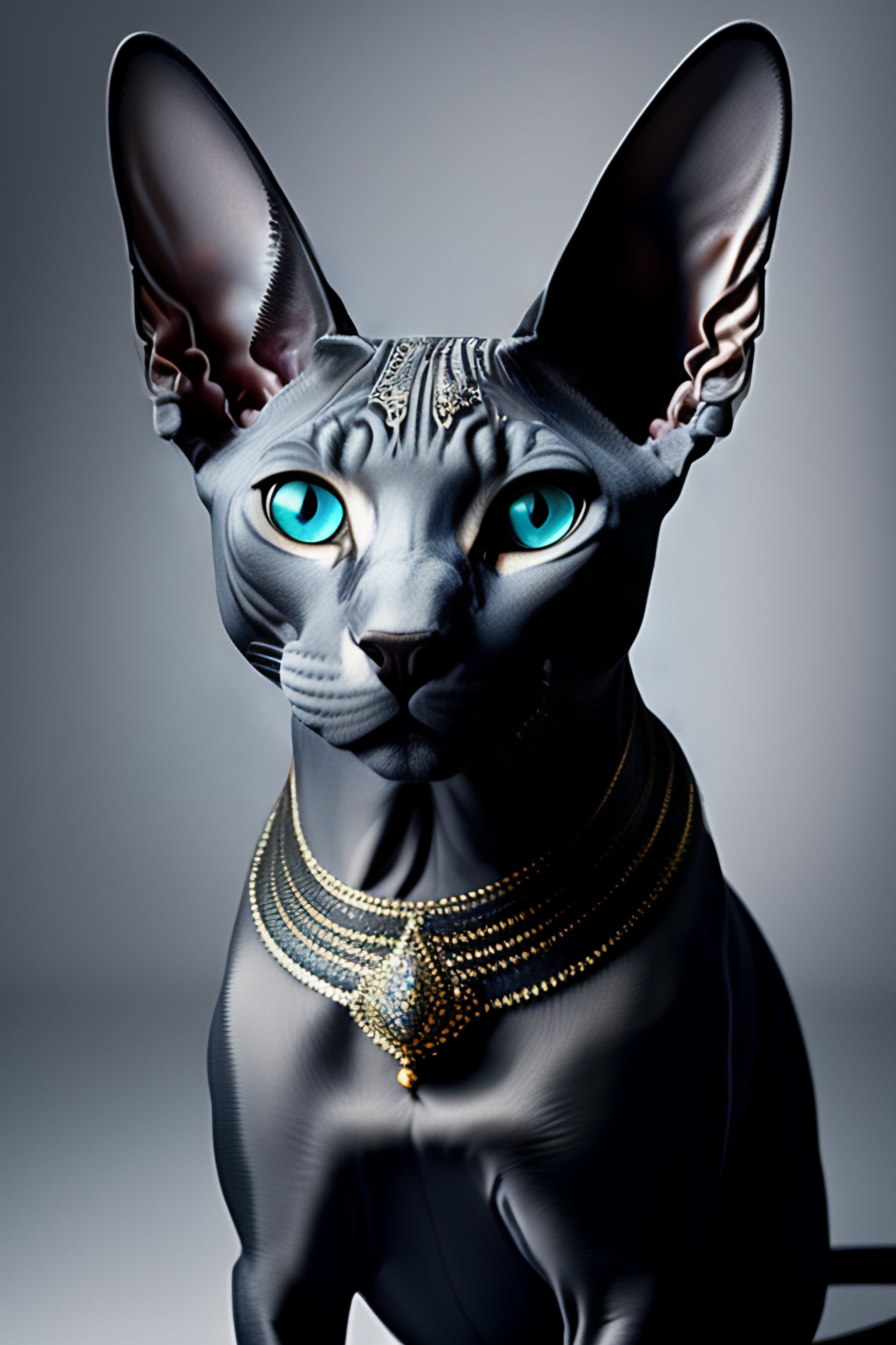 Sphynx cat store with blue eyes