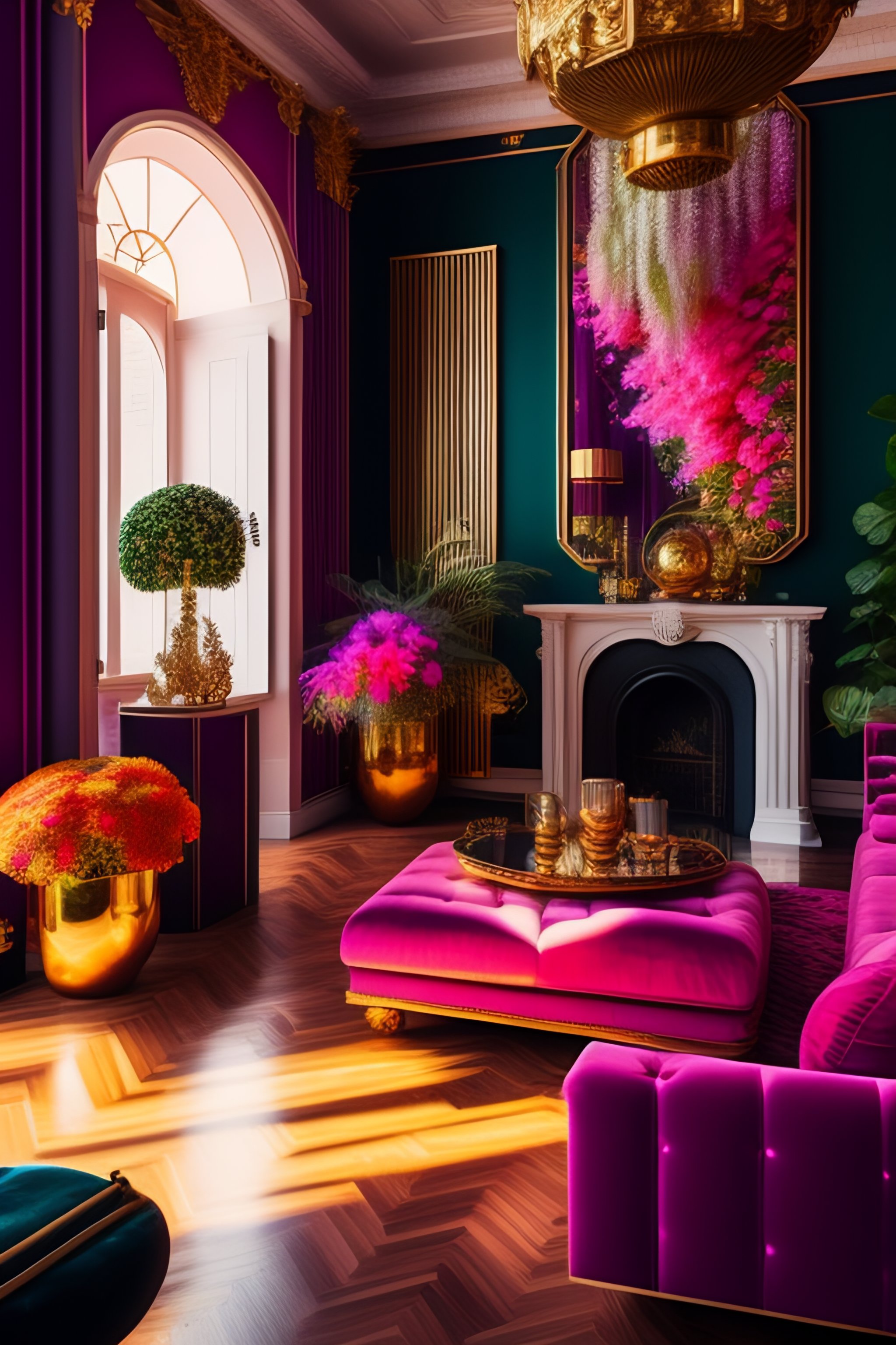 Lexica - Architectural Digest photo of a maximalist infrared {vaporwave ...