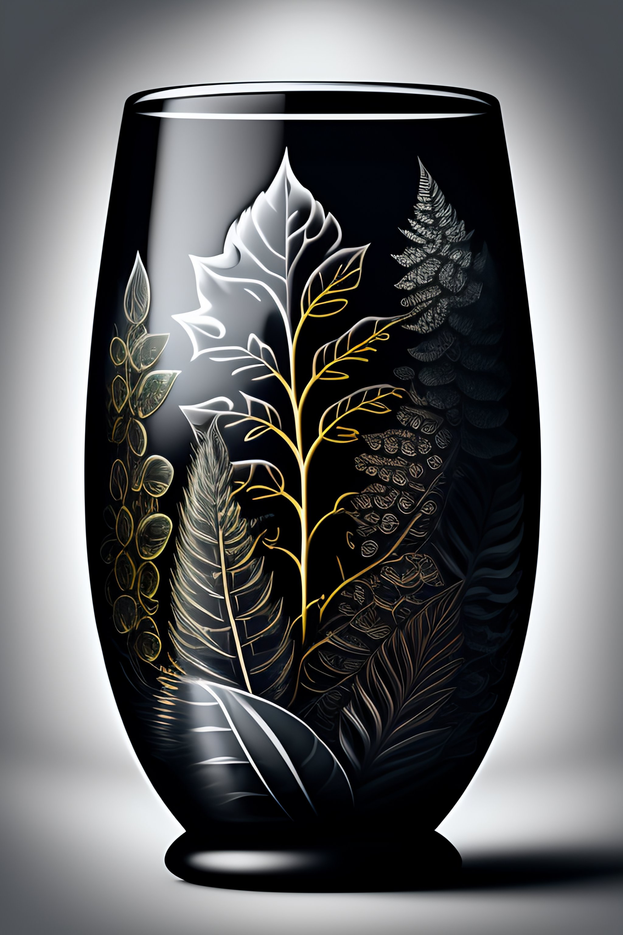 Lexica - A detailed glass of wine of vines leaves plants, highly ...