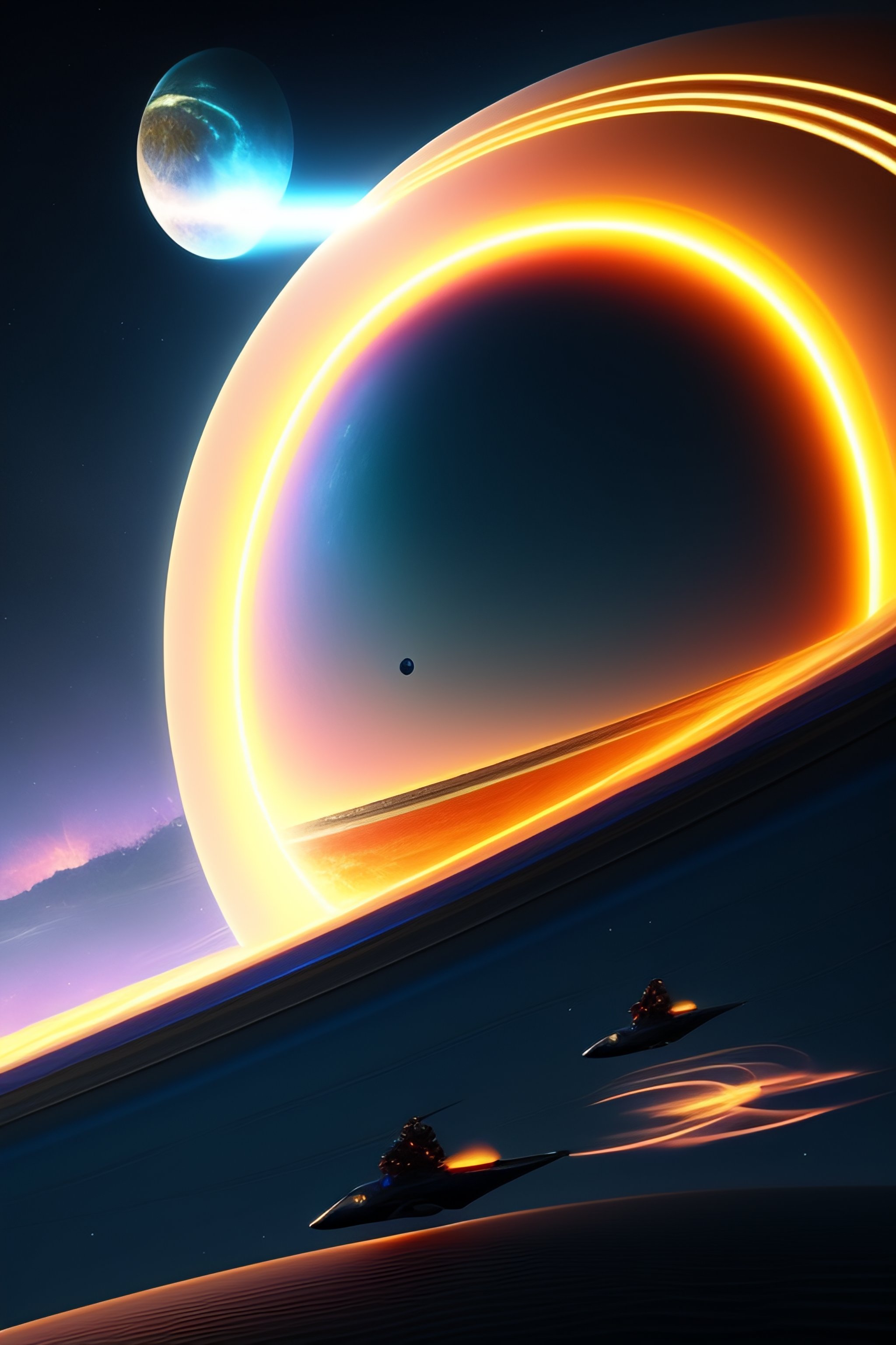 Lexica - Setting of a video game using interstellar jet skis, creating ...