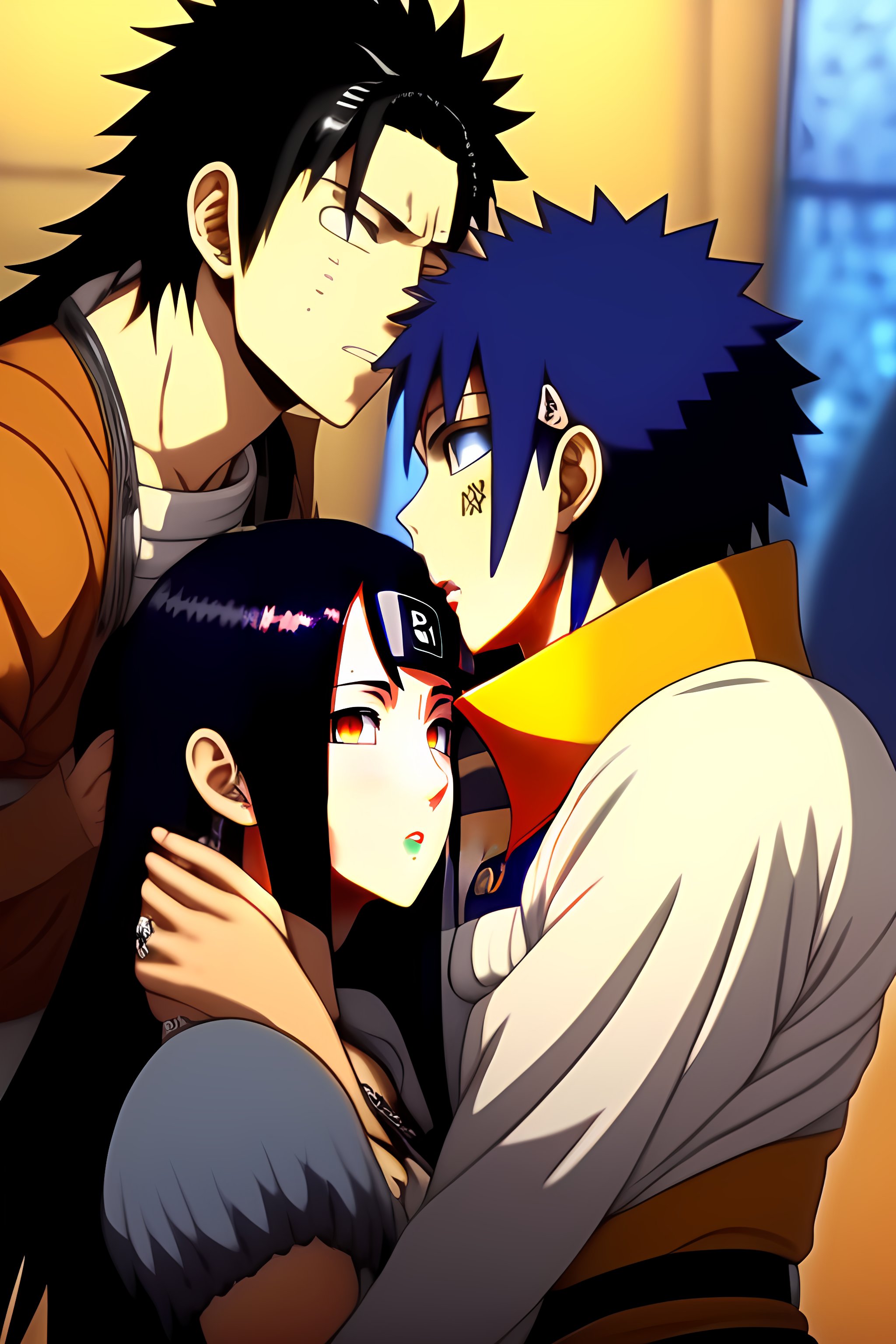 Sasuke Uchiha And Hinata Hyuga Kiss