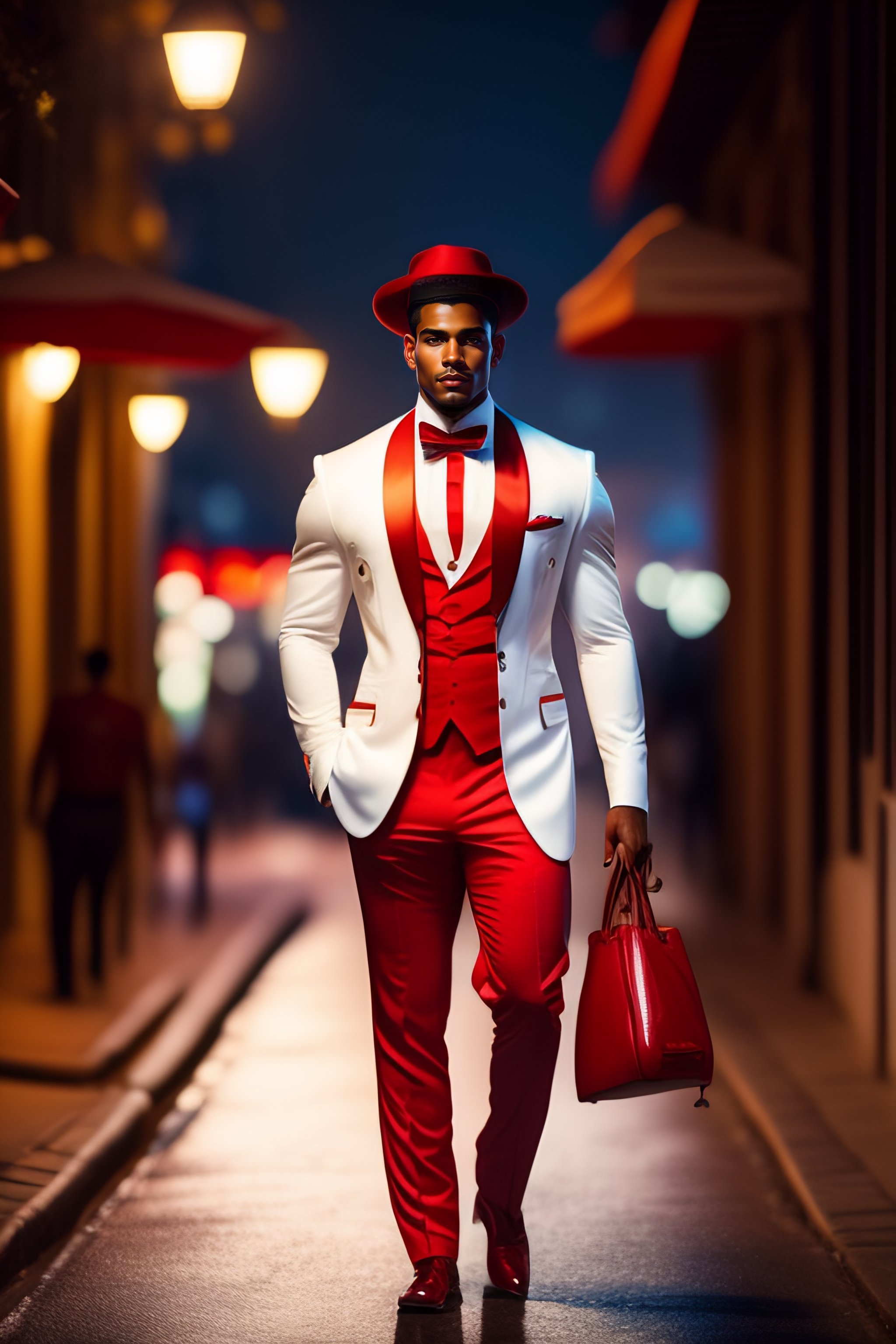 Lexica  White suits, Red sash, Brazilian men