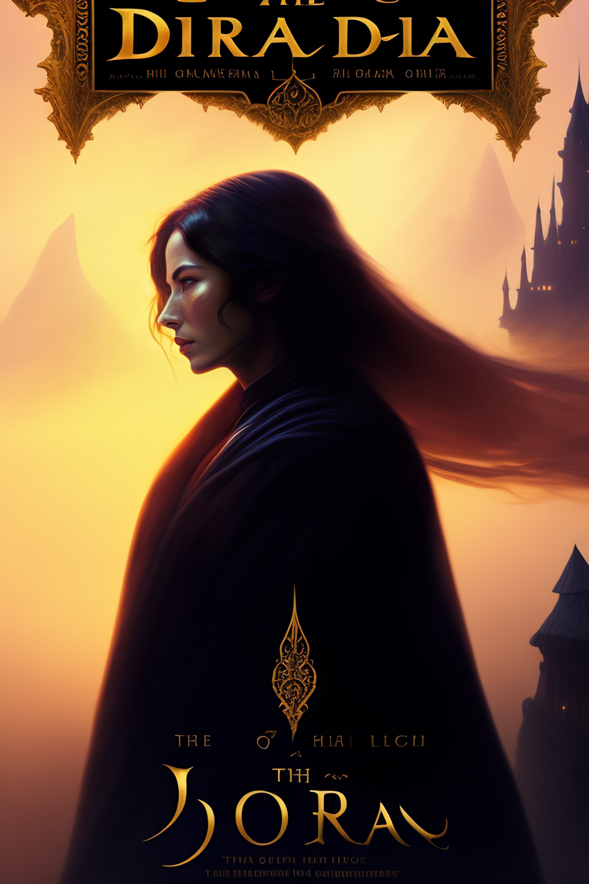 Lexica - Elora, standing in the middle of a ruined city shrouded in fog ...