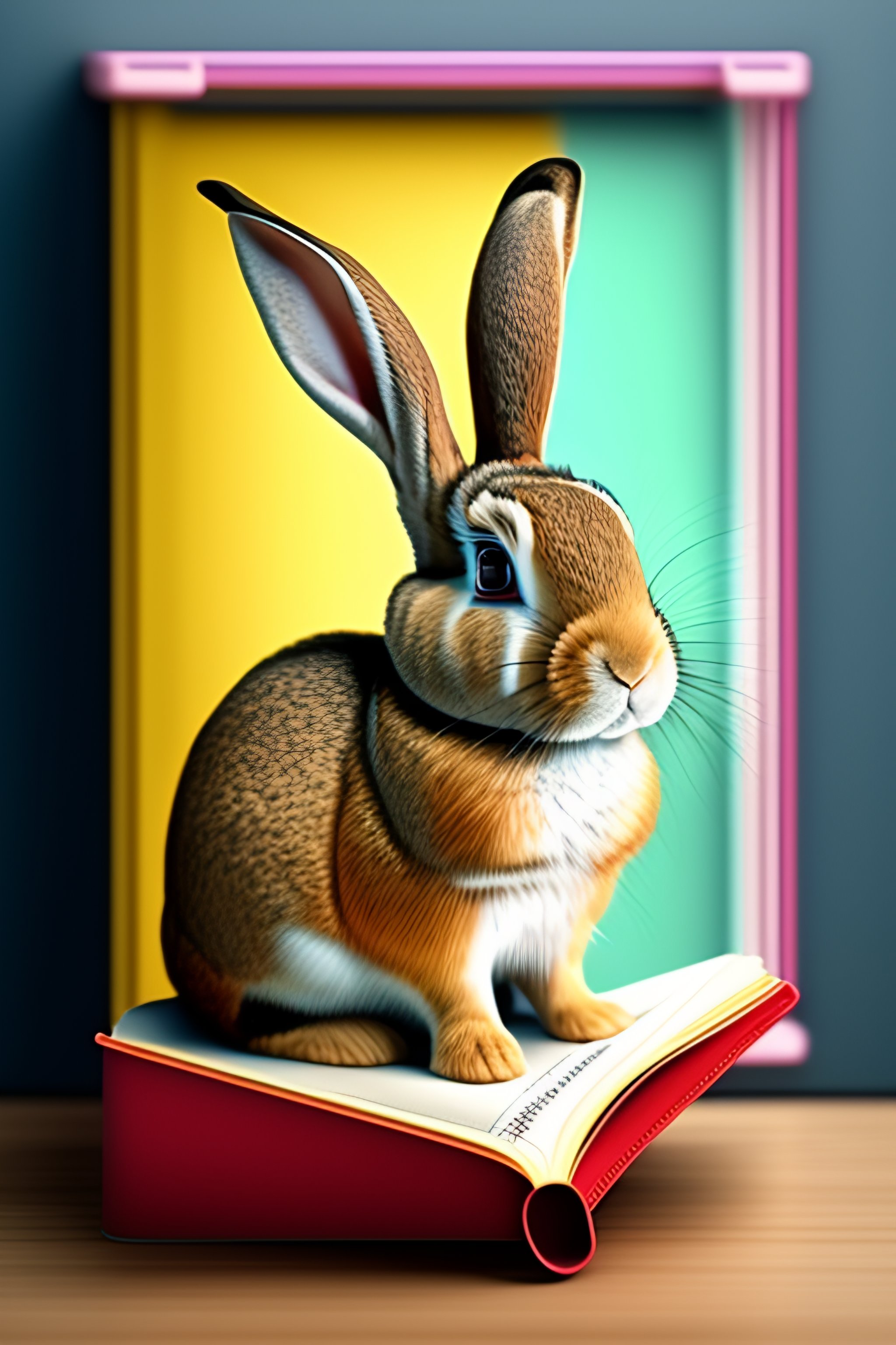Bunny Reading A Book