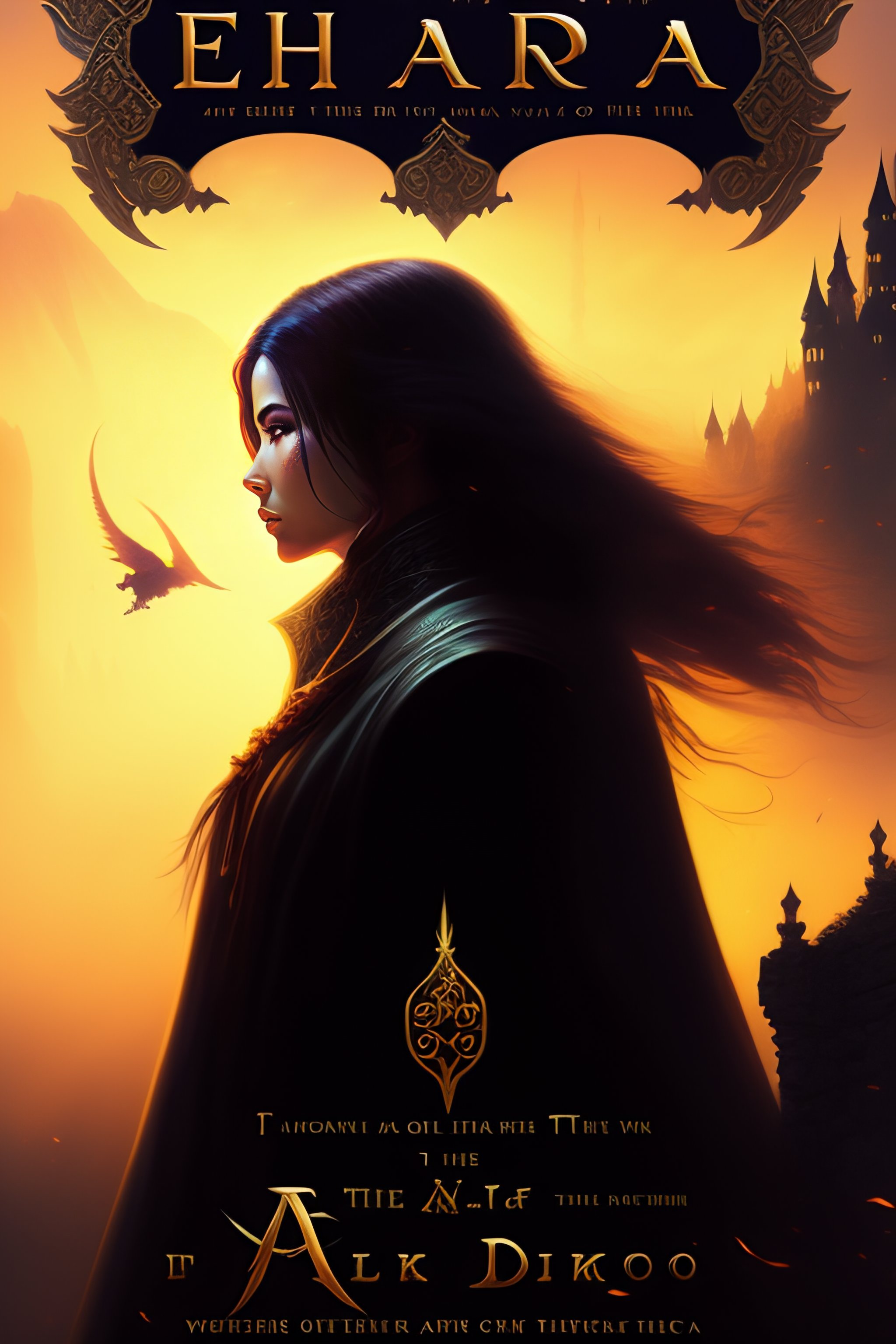 Lexica - Elora, standing in the middle of a ruined city shrouded in fog ...