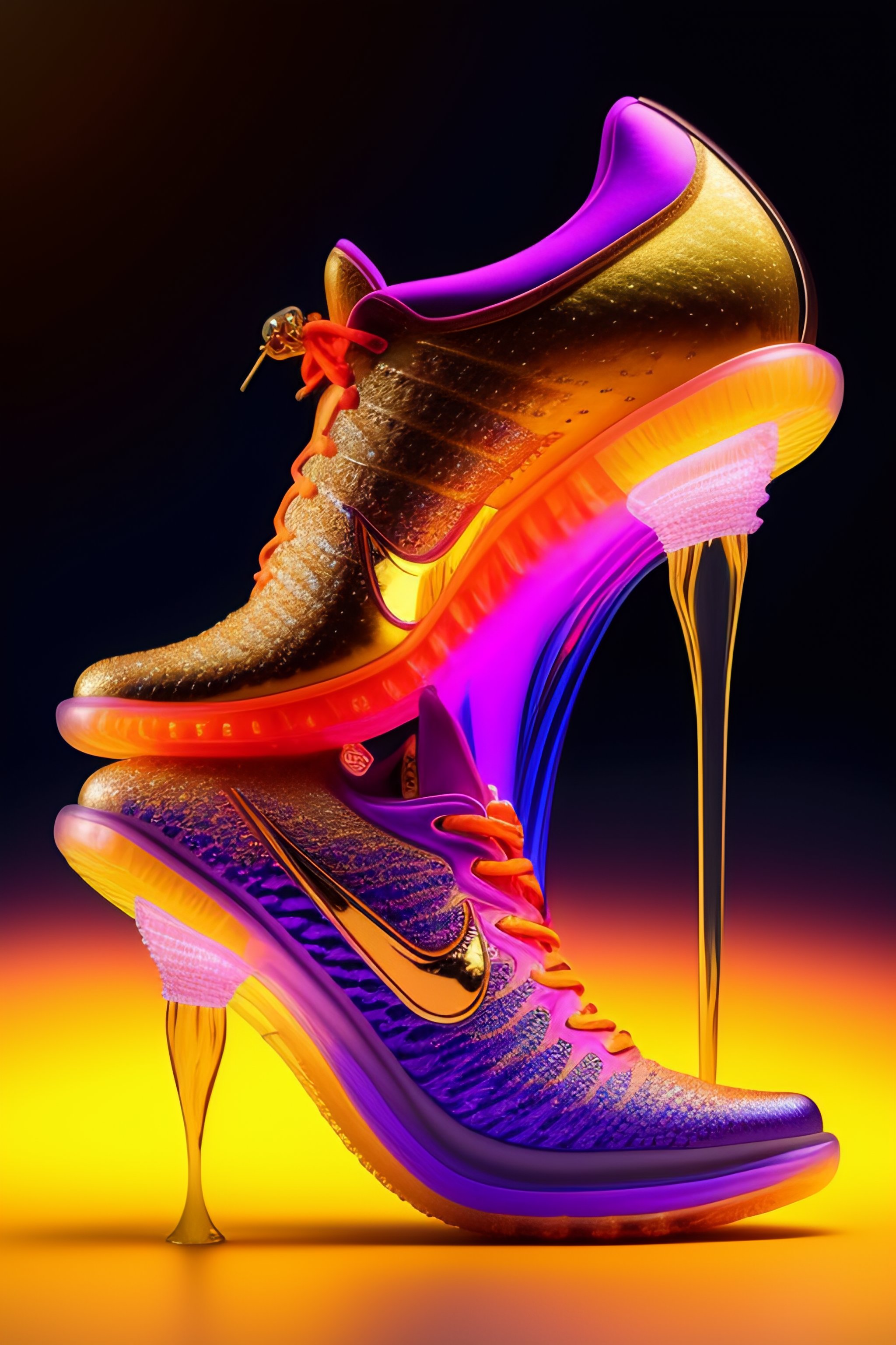 Nike high heeled clearance shoes