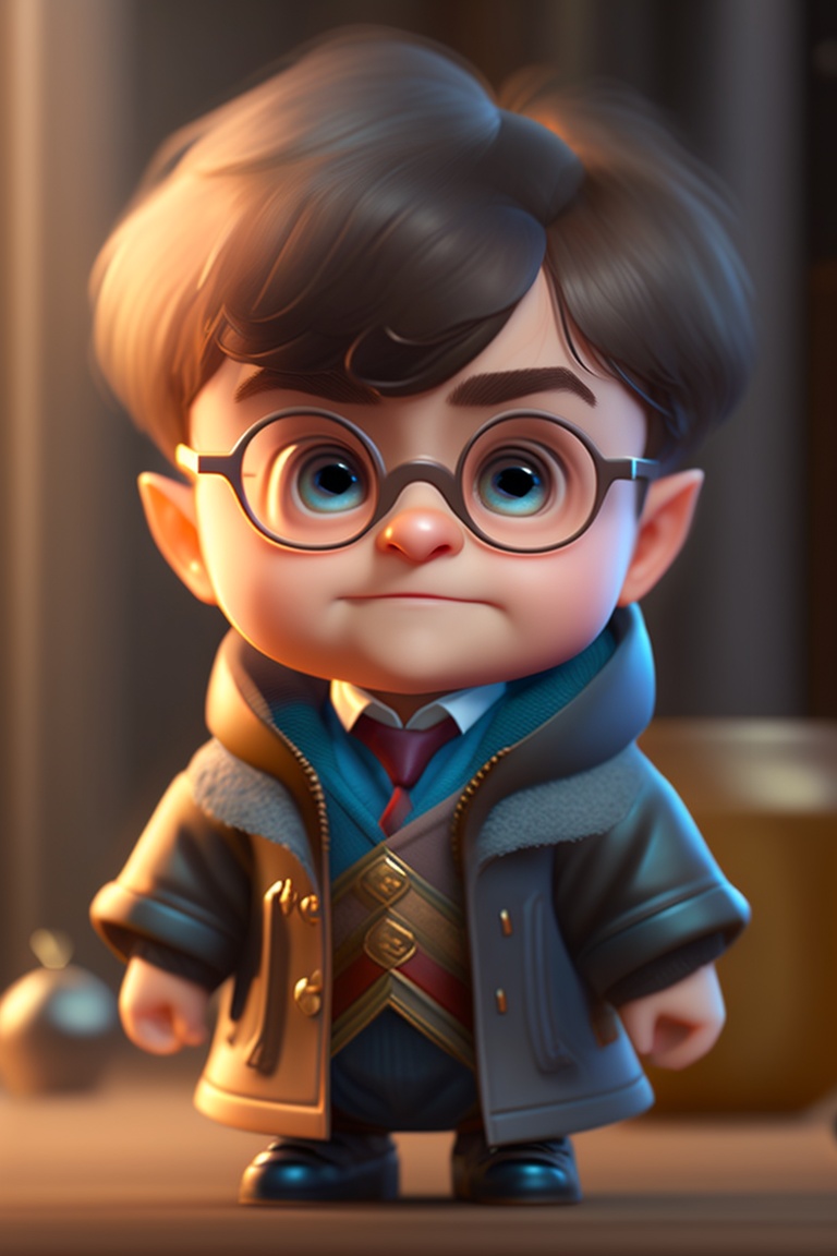 Lexica - Cute small humanoid harry potter as Daniel Radcliffe, unreal ...