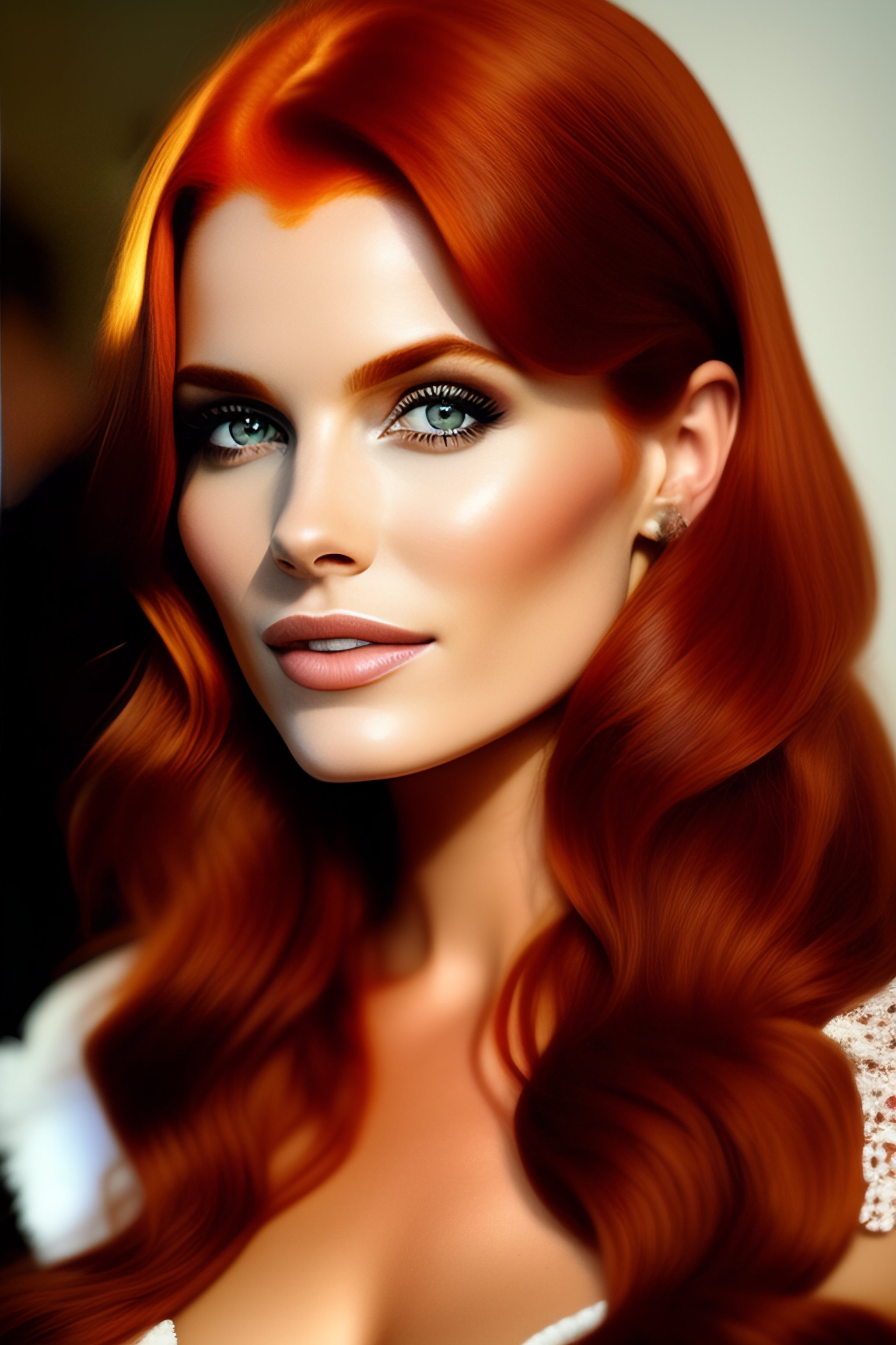 Lexica Cute Redhead Women