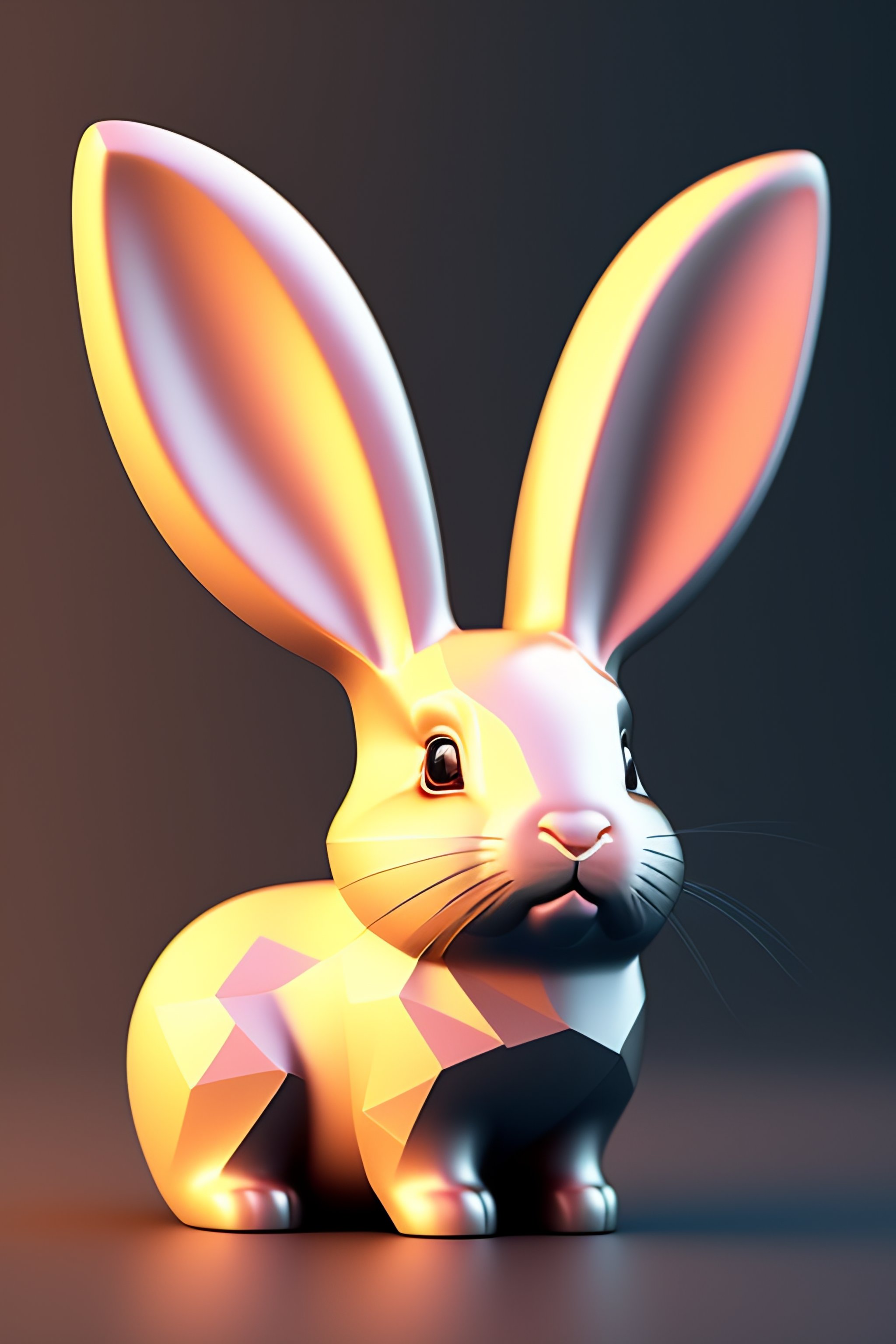 Lexica - Low poly kawaii rabbit japan