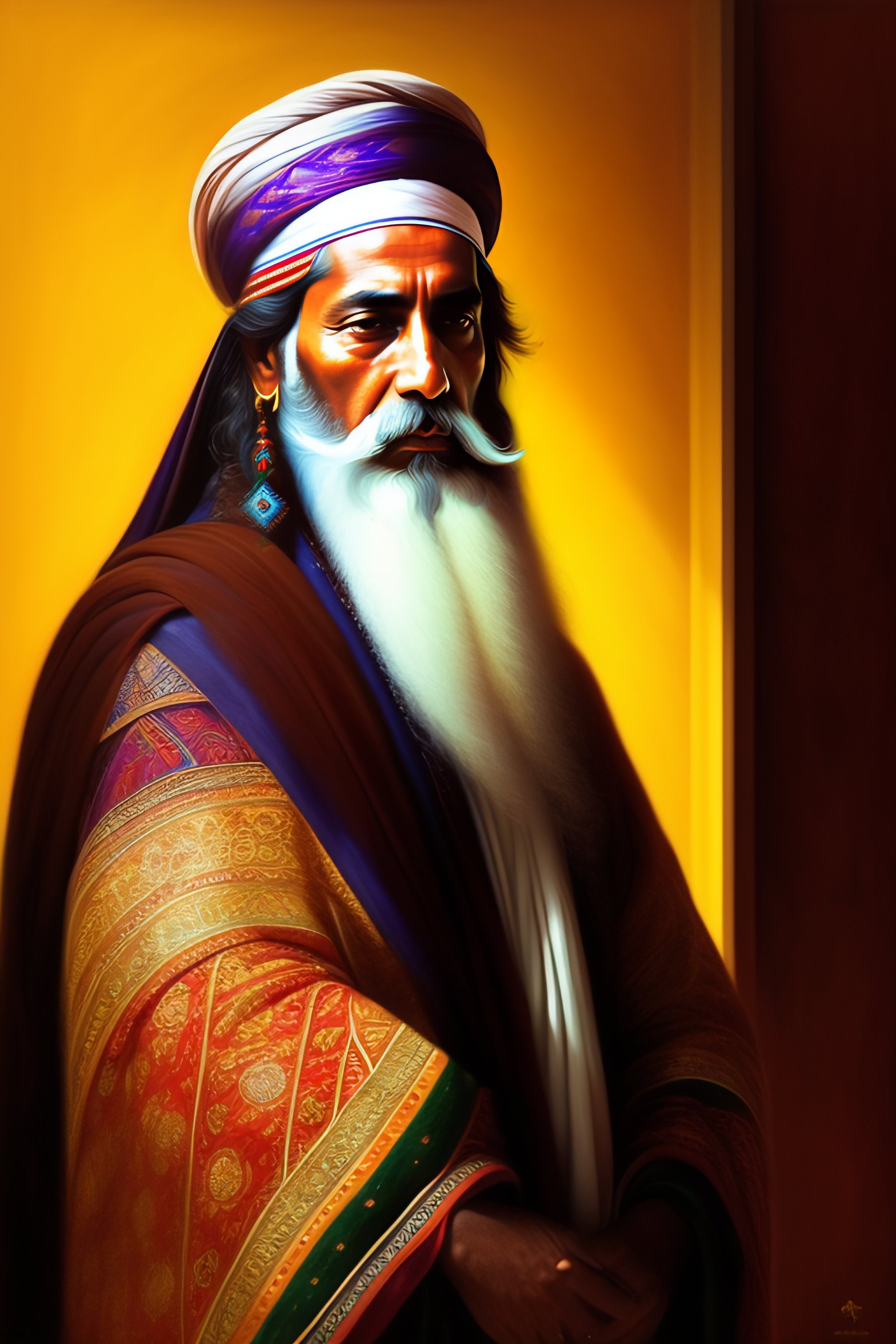 Lexica - A style portrait of a sufi named Rumi, contemplatin in ...
