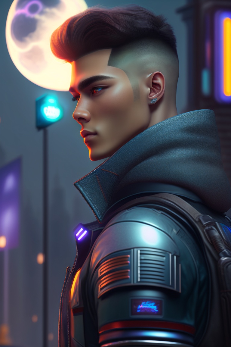 Lexica - Cyberpunk,handsome boy,,realastic,ultra photo,3d animation ...
