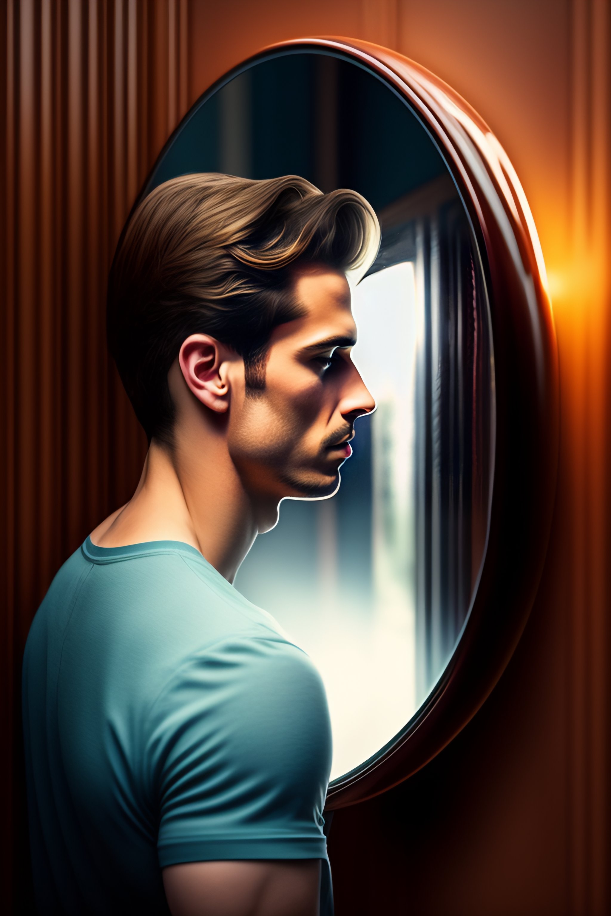 Lexica - LOOKING IN THE MIRROR, AND HIS REFLECTION IS ANOTHER ILLUSTRATION
