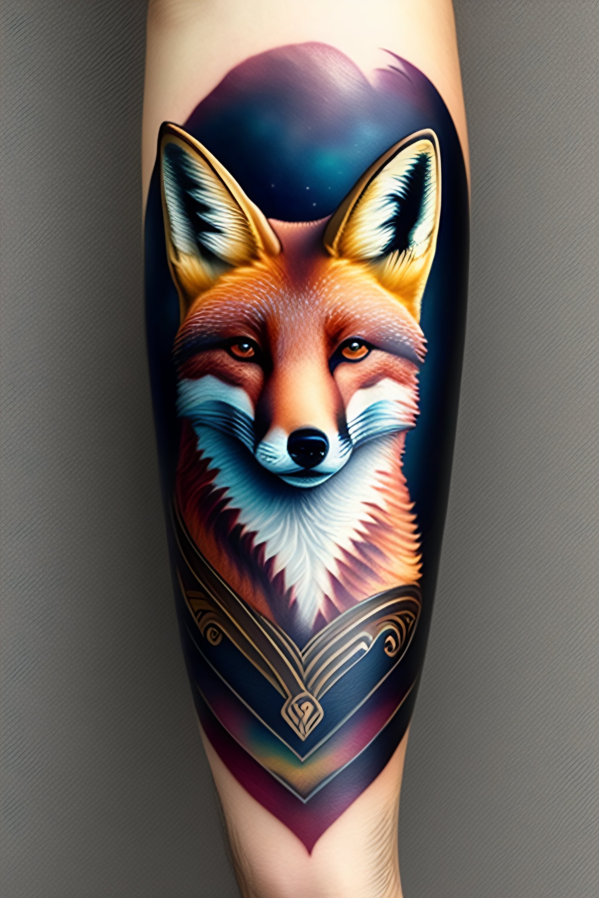 Lexica Beautiful Fox Tattoo 2648