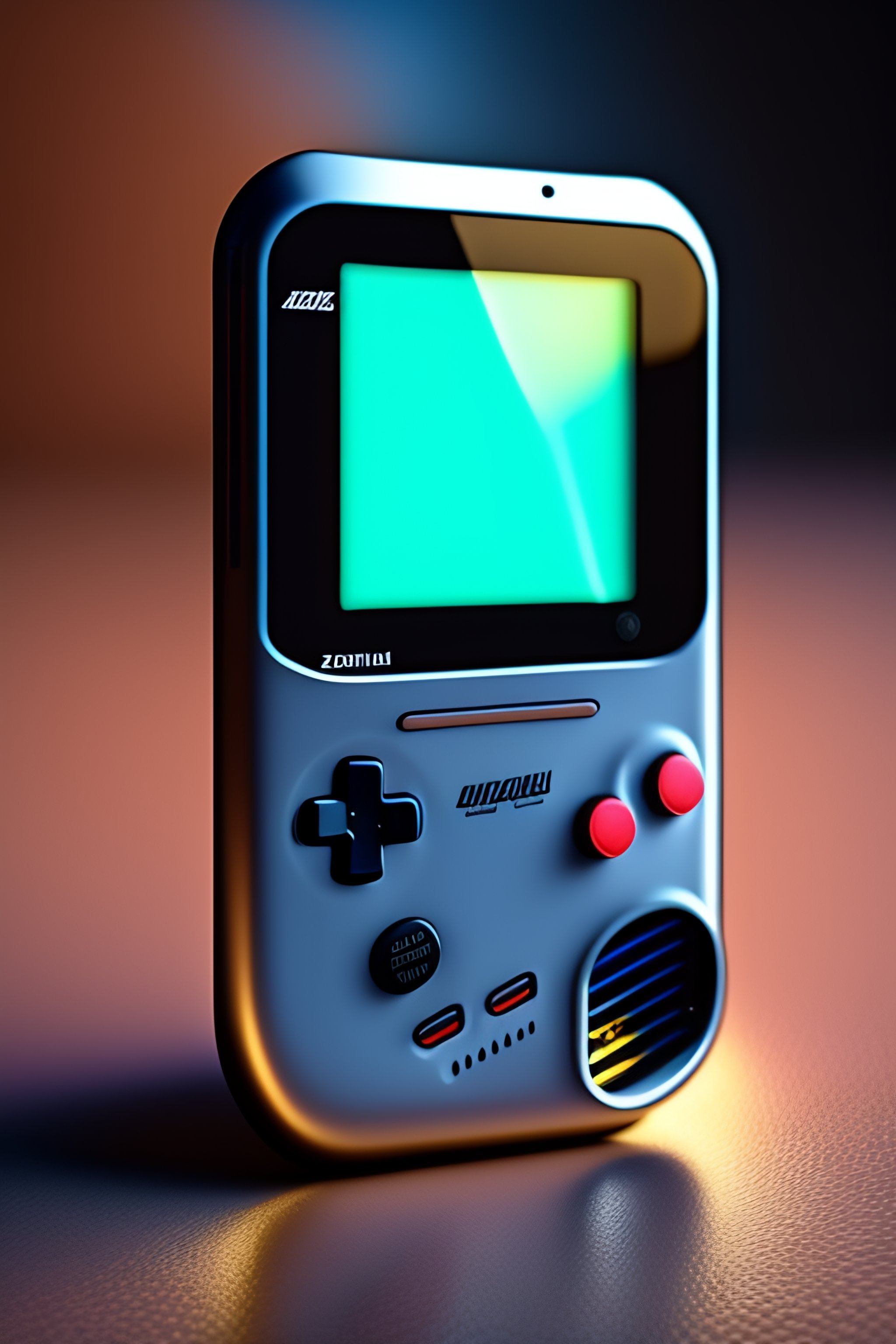 Lexica - Hyperrealistic futuristic model game boy console. highly ...