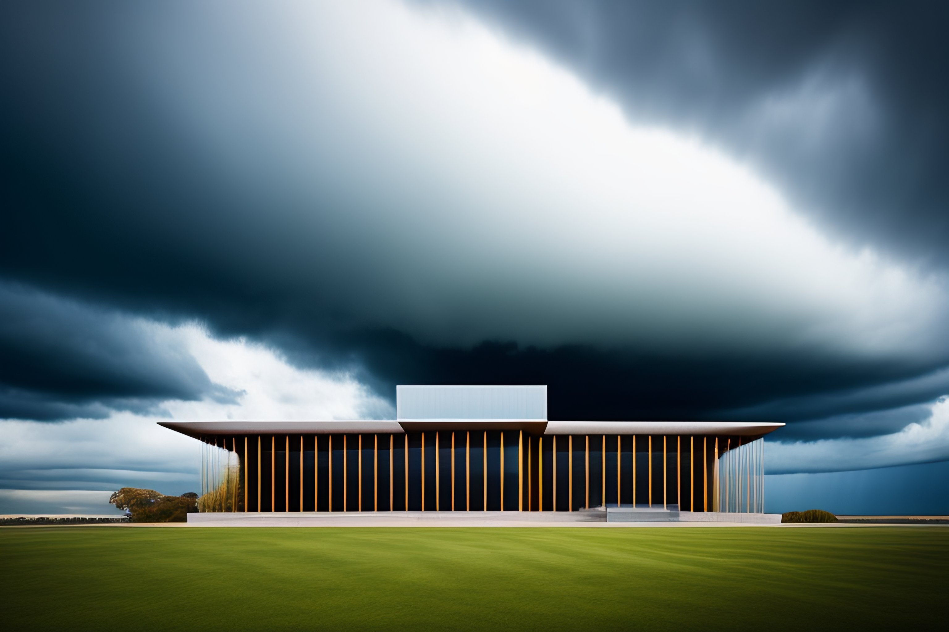 Lexica - Art gallery building inside a Cumulus cloud