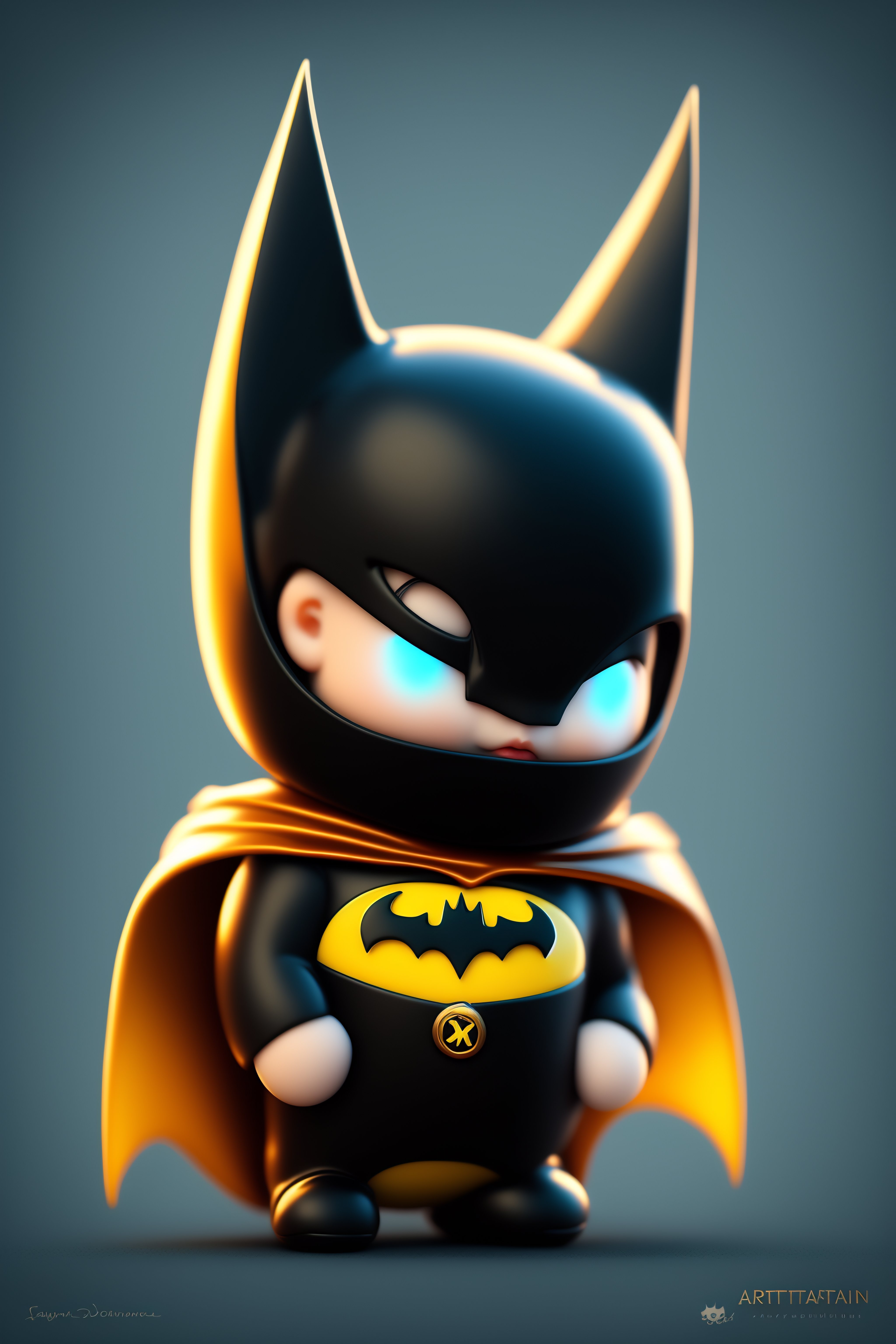 Lexica - Cute and adorable cartoon batman baby, fantasy, dreamlike,  surrealism, super cute, trending on artstation