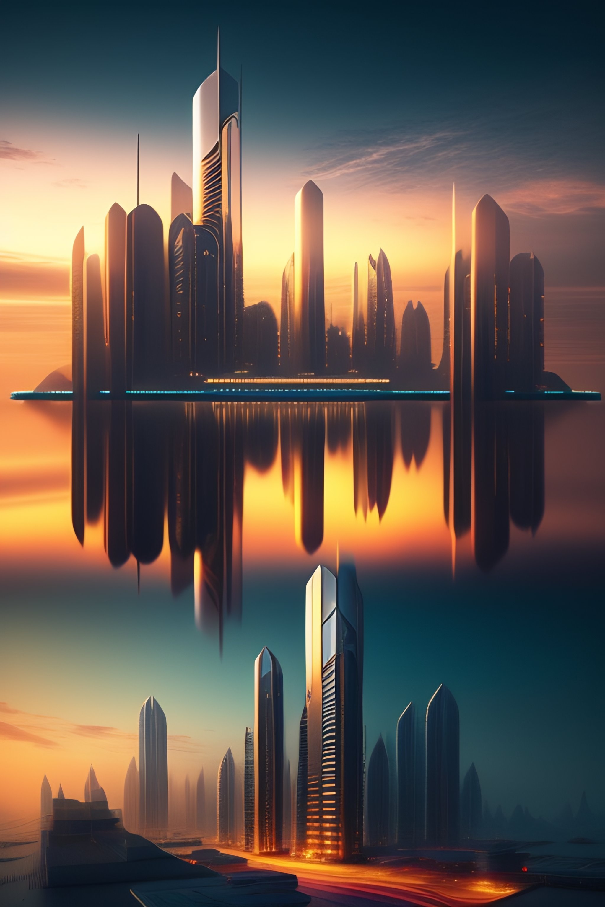 Lexica - Create a futuristic city on Zoron