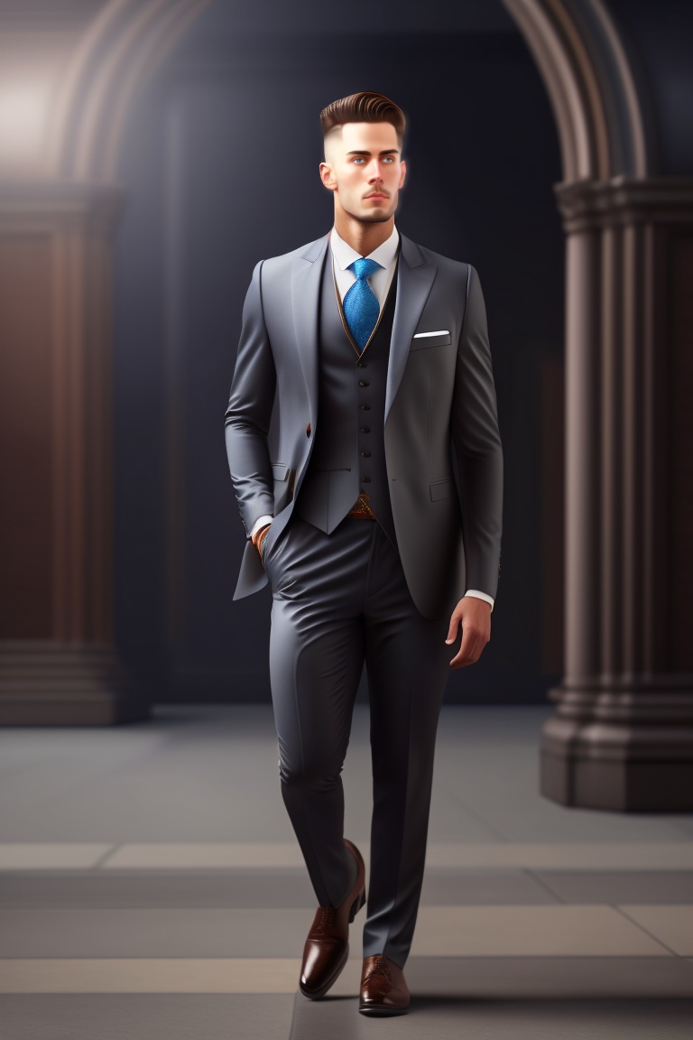 Lexica - A picture of a university professor wearing a formal suit, but ...