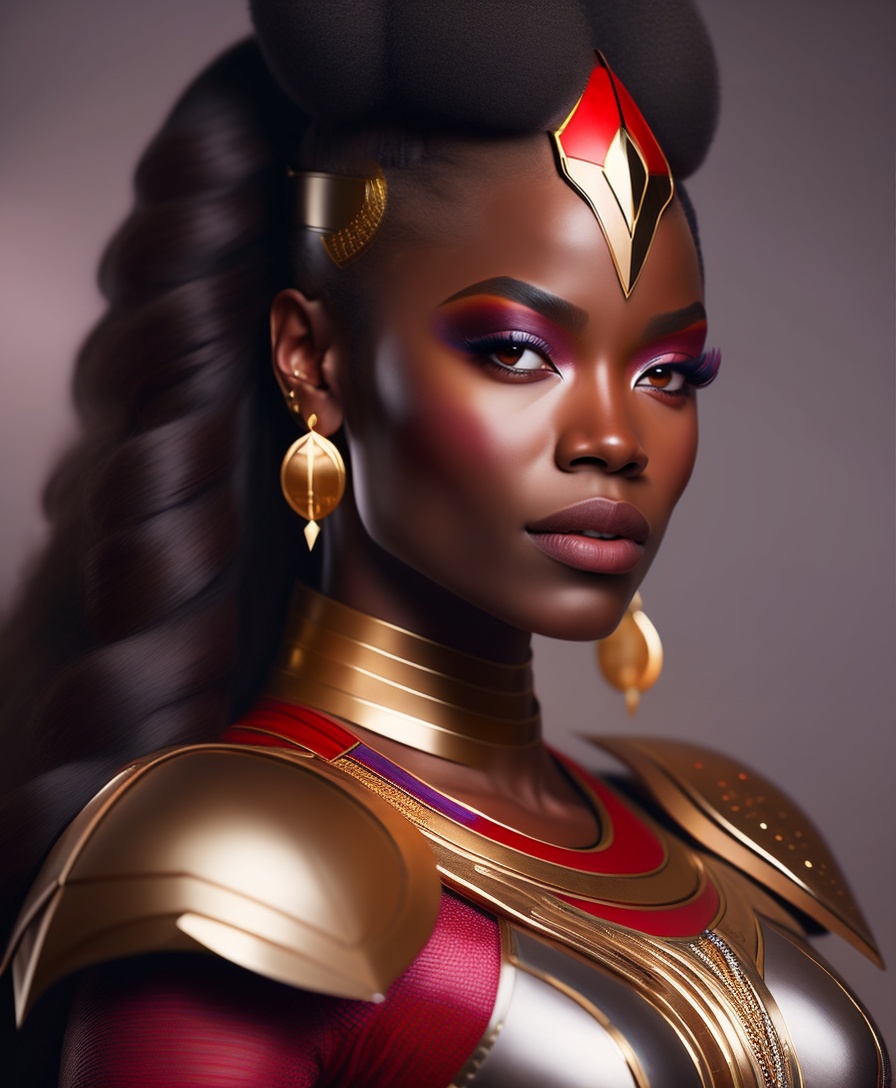 Lexica - A fierce and noble warrior inspired by the character of Okoye ...