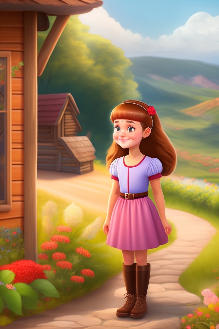 Lexica - In that village, there lived a little girl named Rima. She was ...