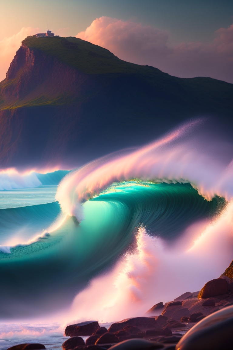 Lexica - The waves roll on the sea, crashing on the edge of the earth