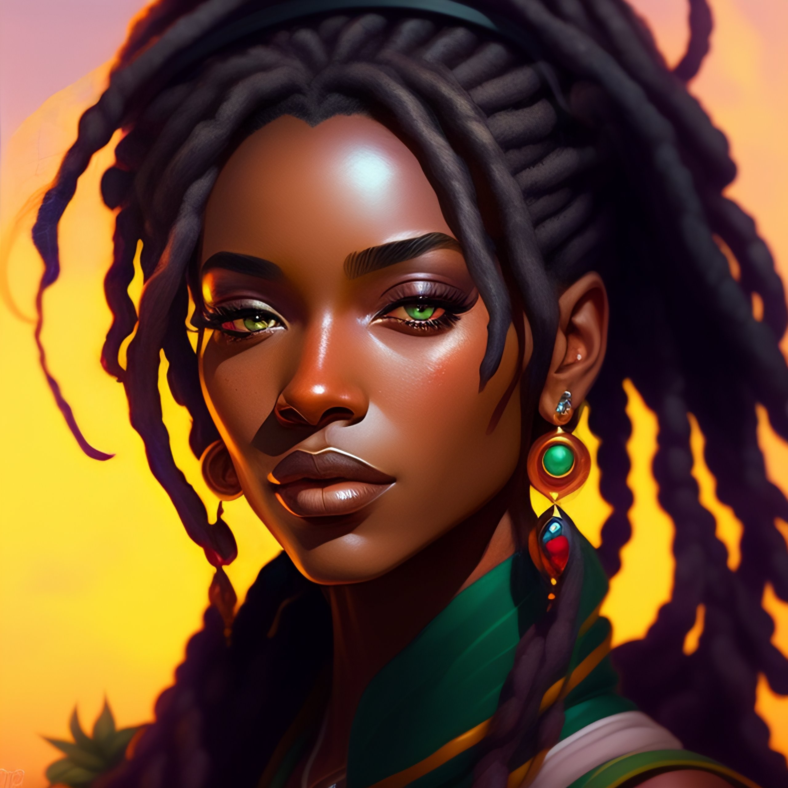 Lexica - Dreadlocked dark rasta woman, there is beauty in ugliness and ...