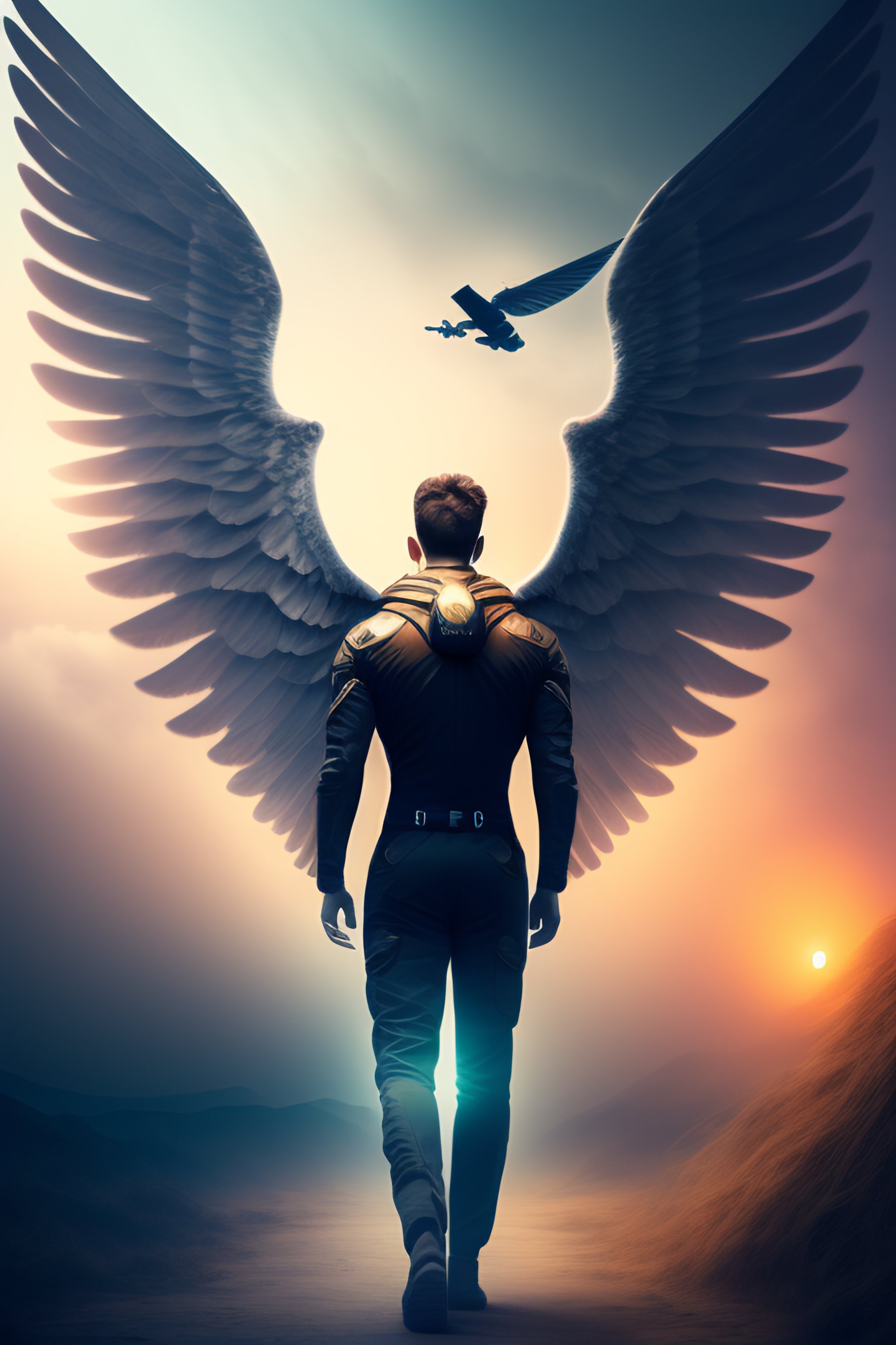 Lexica - Human with wings