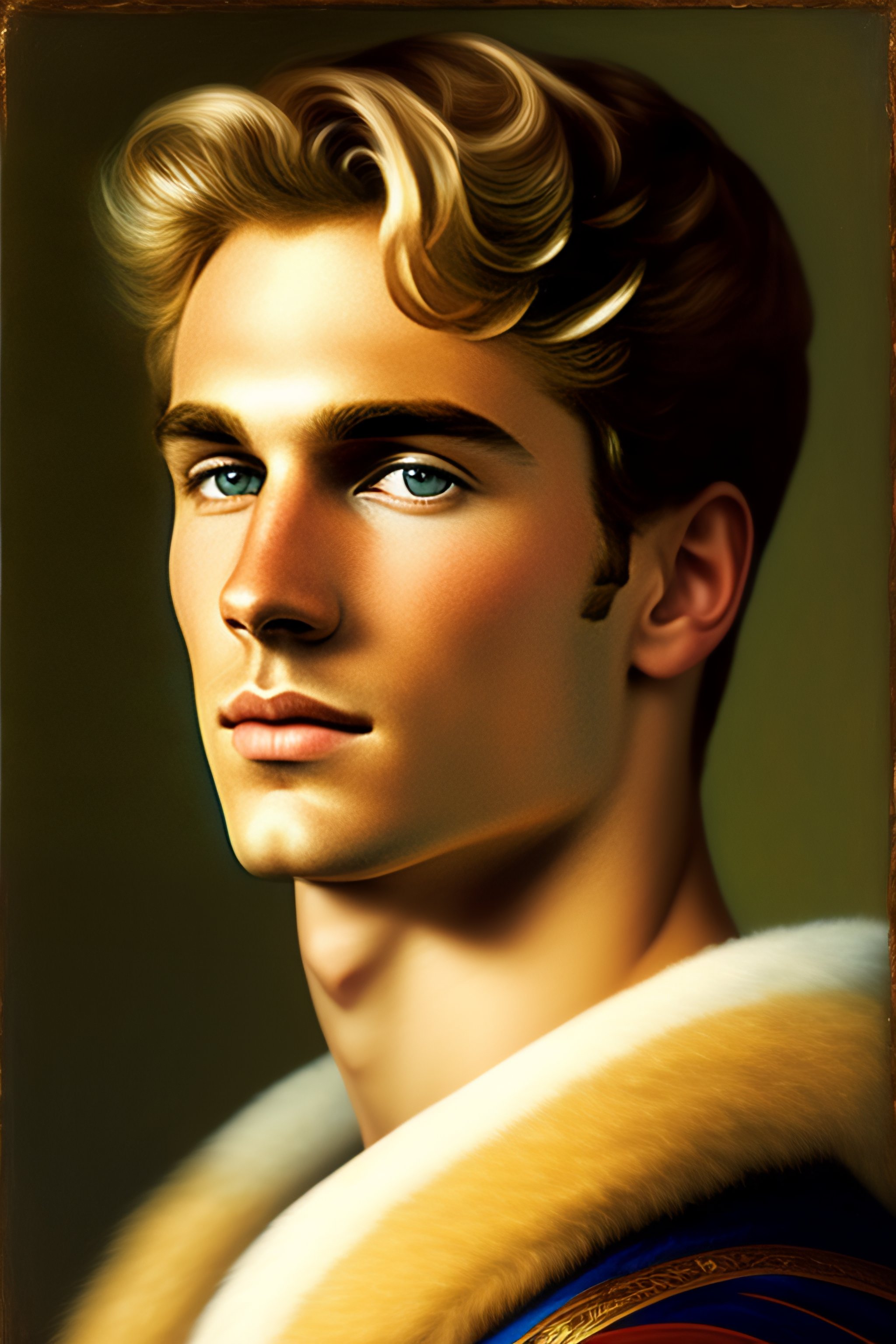 Lexica - Portrait of a handsome blonde young man from the renaissance