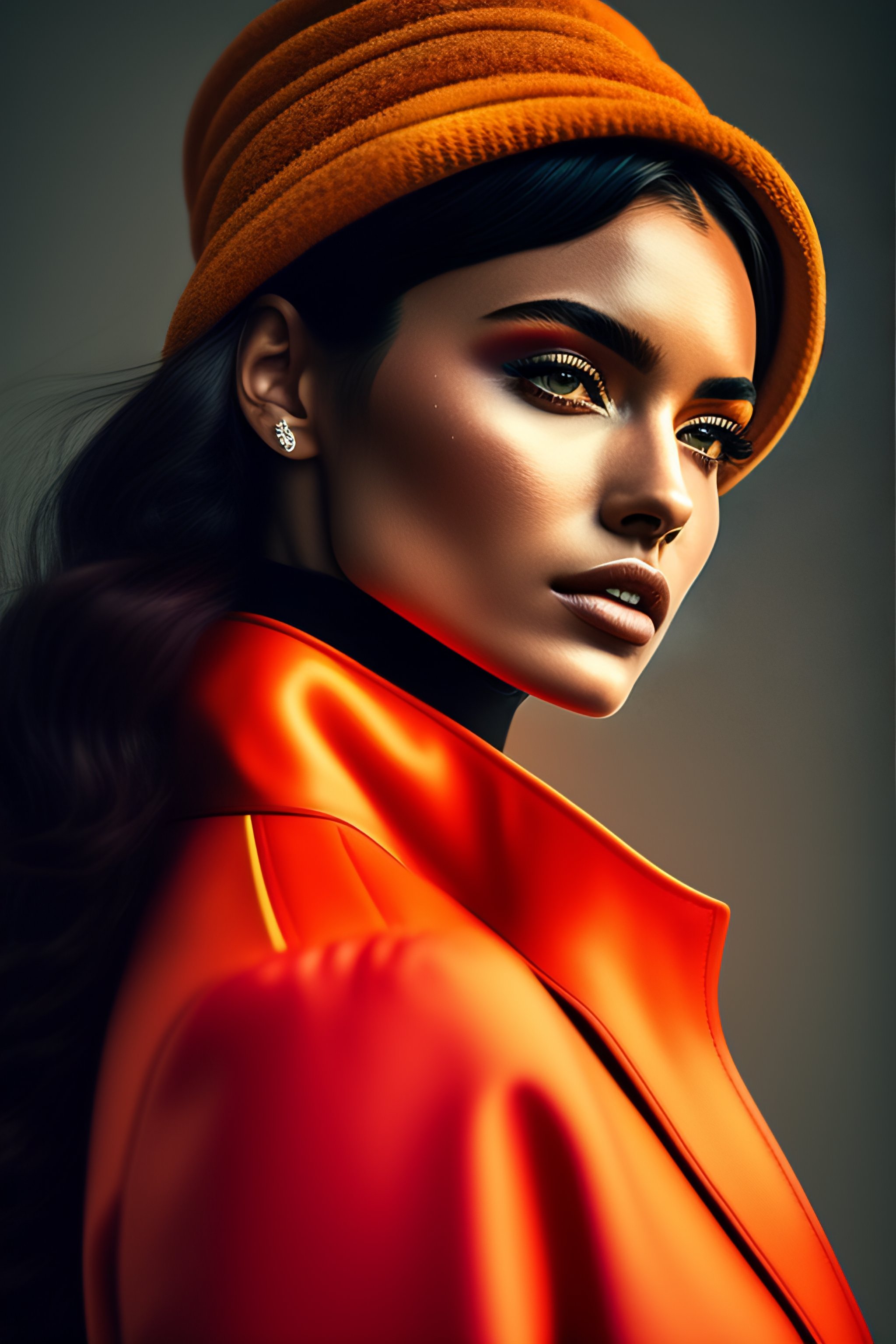 Lexica - Ultra hd! editorial, female model, poster, structured outfit ...