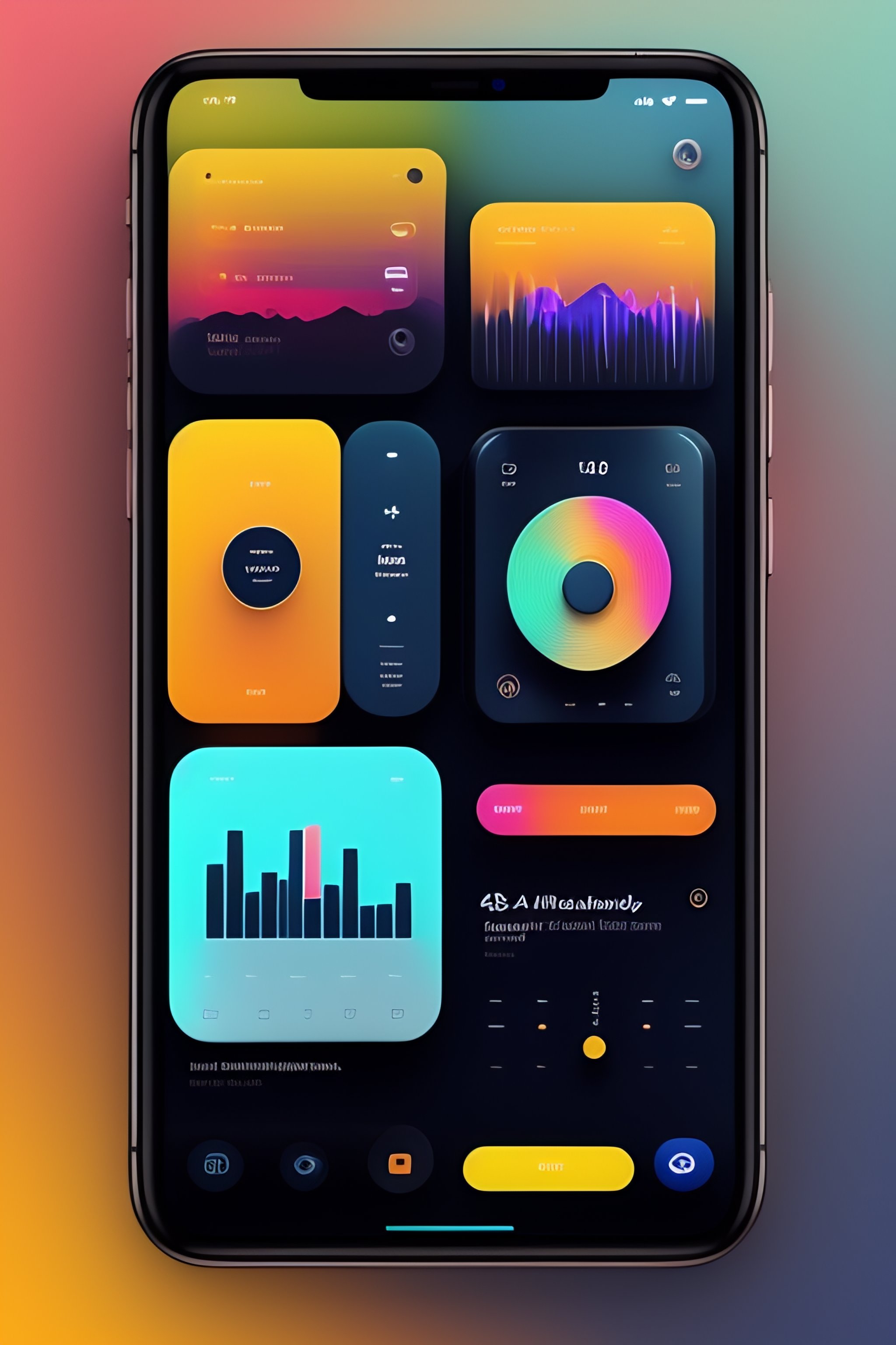 Lexica - Music app, flat vector, Figma, dribbble, user interface