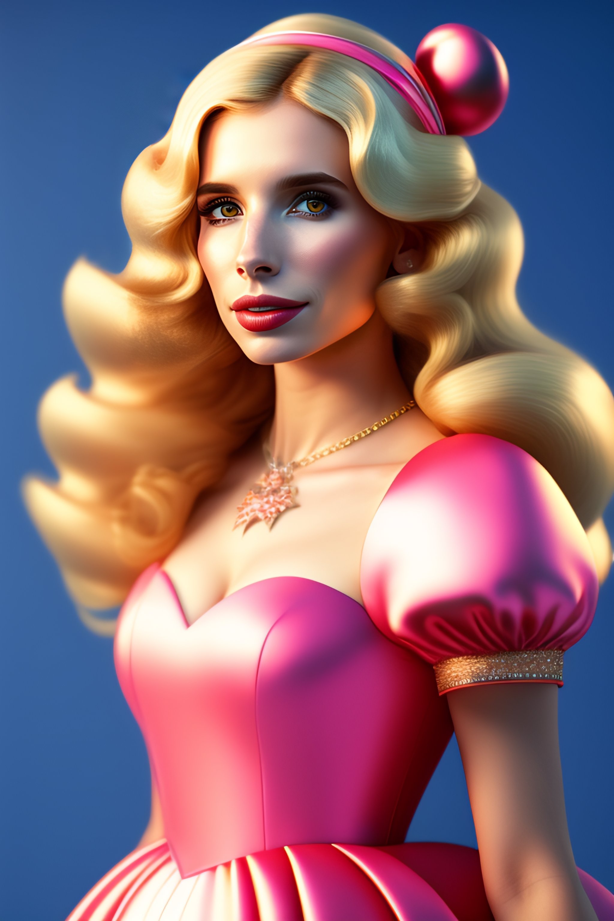 Lexica - Emma Roberts as princess peach in mario, 8k, highly detailed,  ultra hd, volumetric lighting