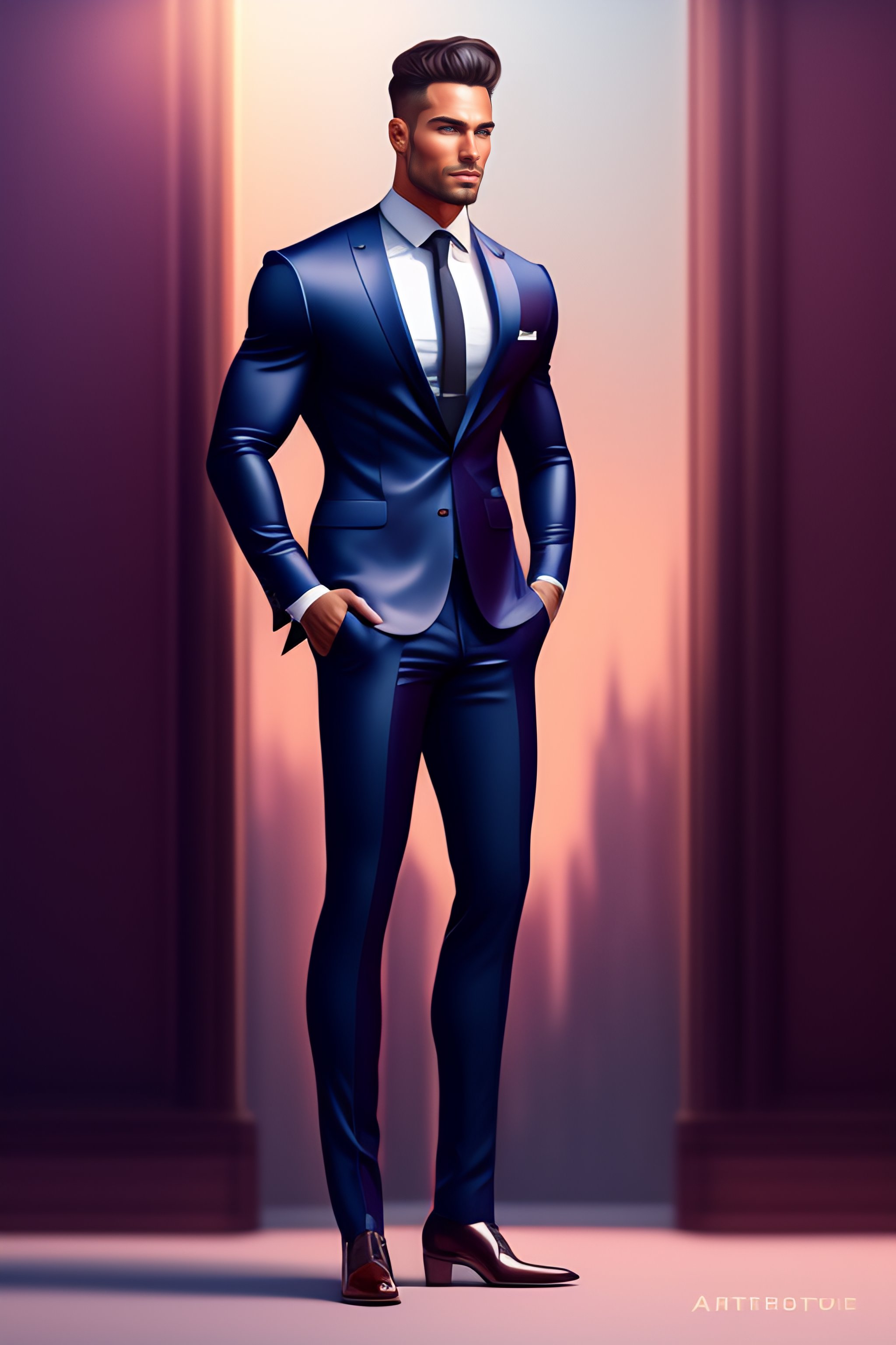 Muscle deals man suit