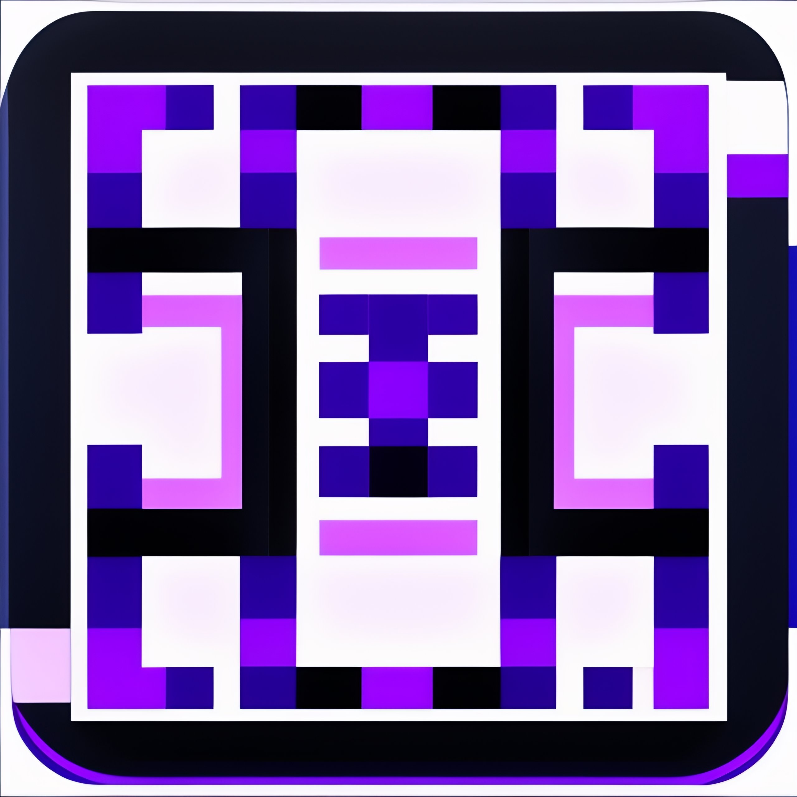 Lexica Black square, white circle, blue rectangle, purple triangle, pattern, visual