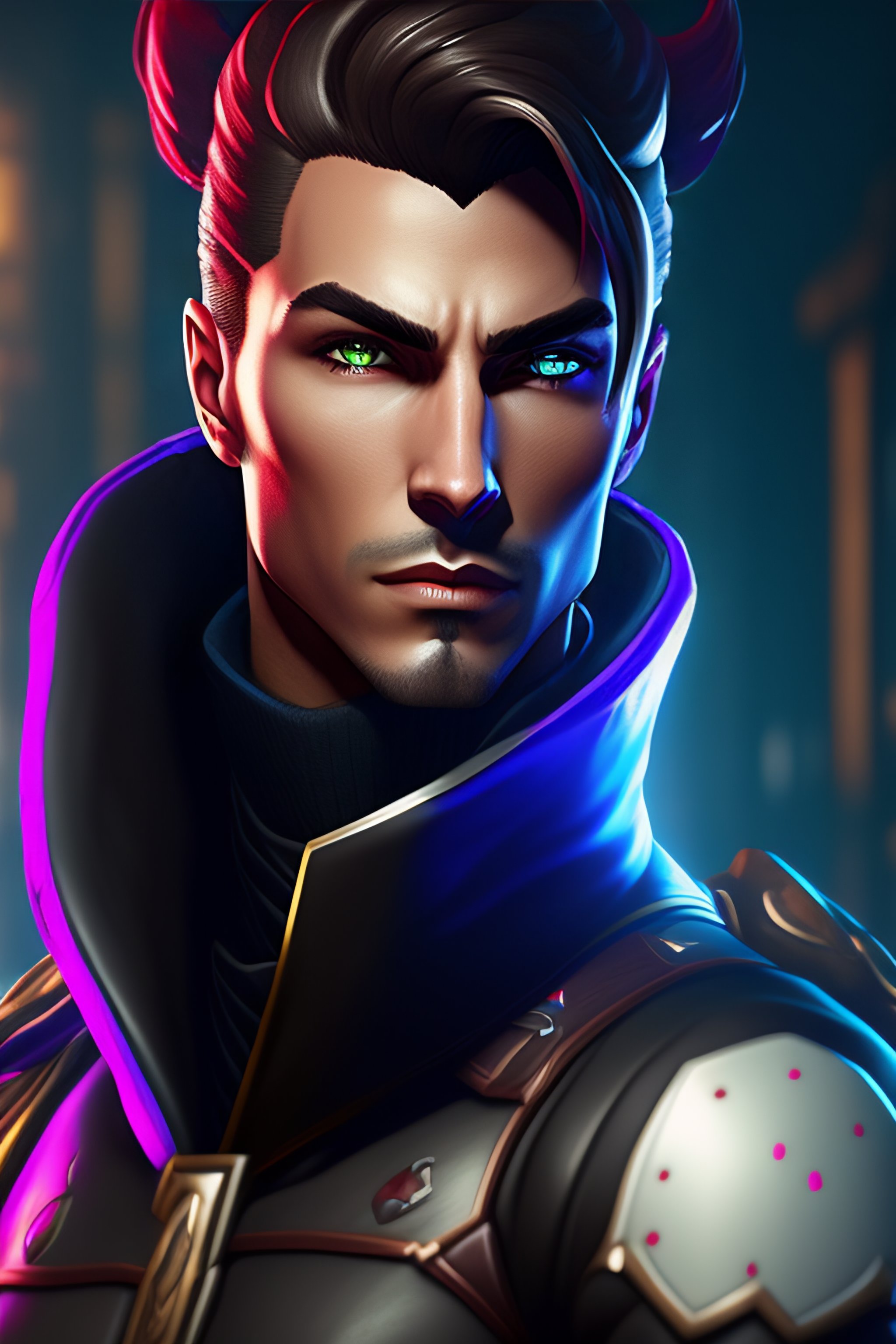 Lexica - Close up portrait of a beautiful human male rogue assassin in ...