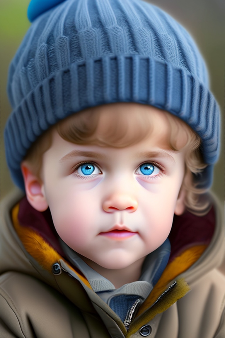 Lexica Attractive small Baby Boy, Blue eyes, Rick look, Cute chicks