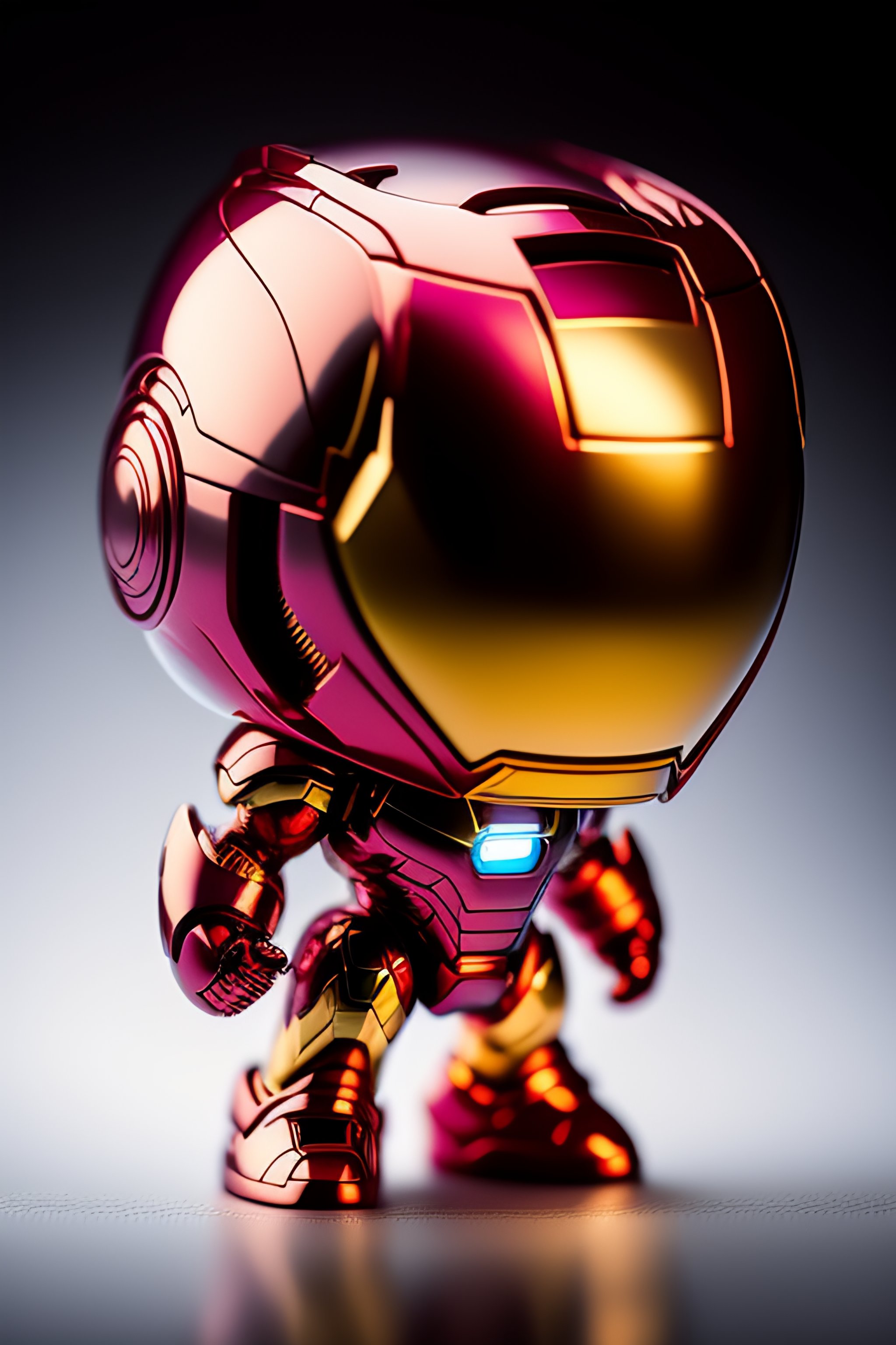 Lexica - Funko pop ironman figurine, made of plastic, product studio ...