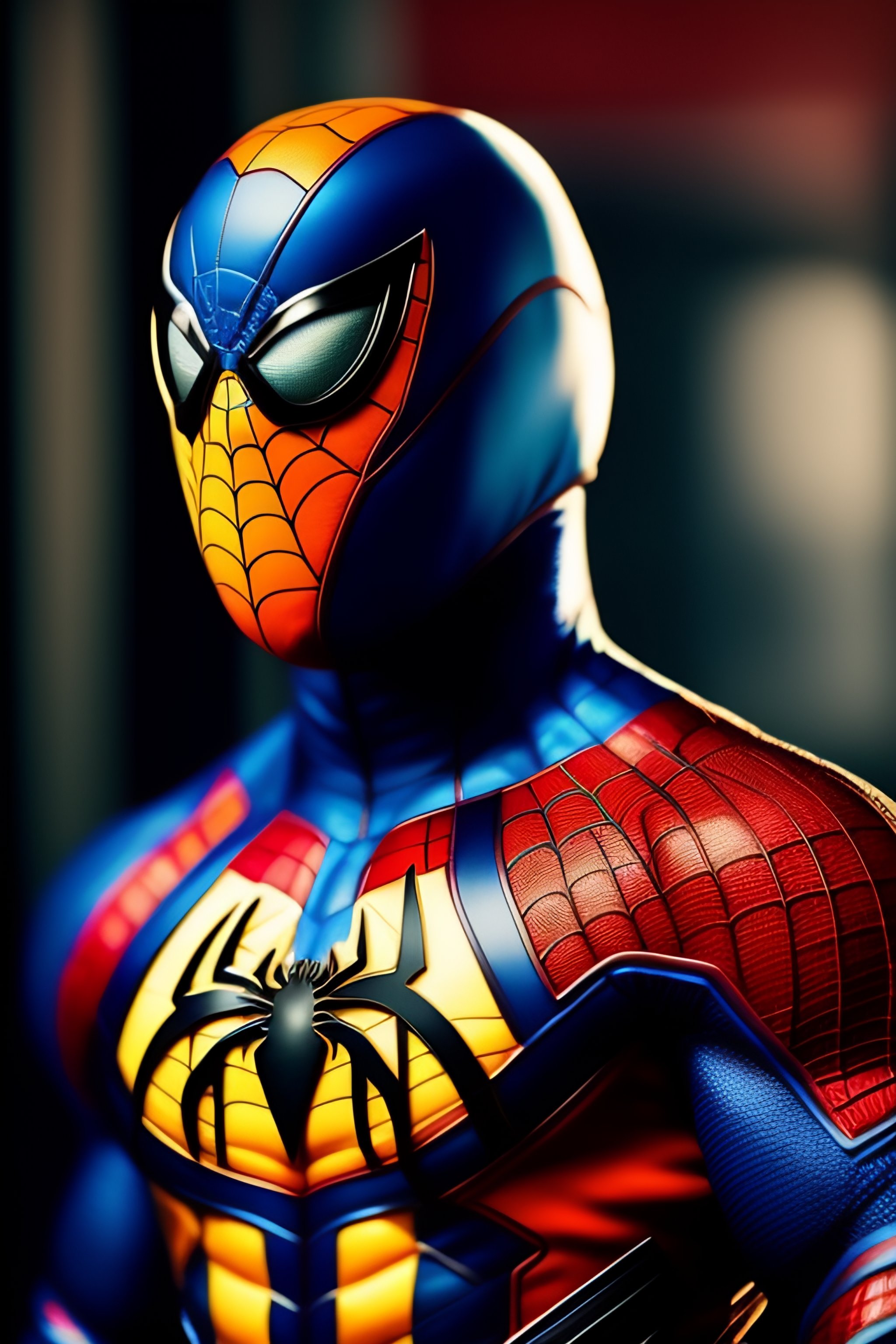 Lexica - A Minion wearing the cloths of Spiderman