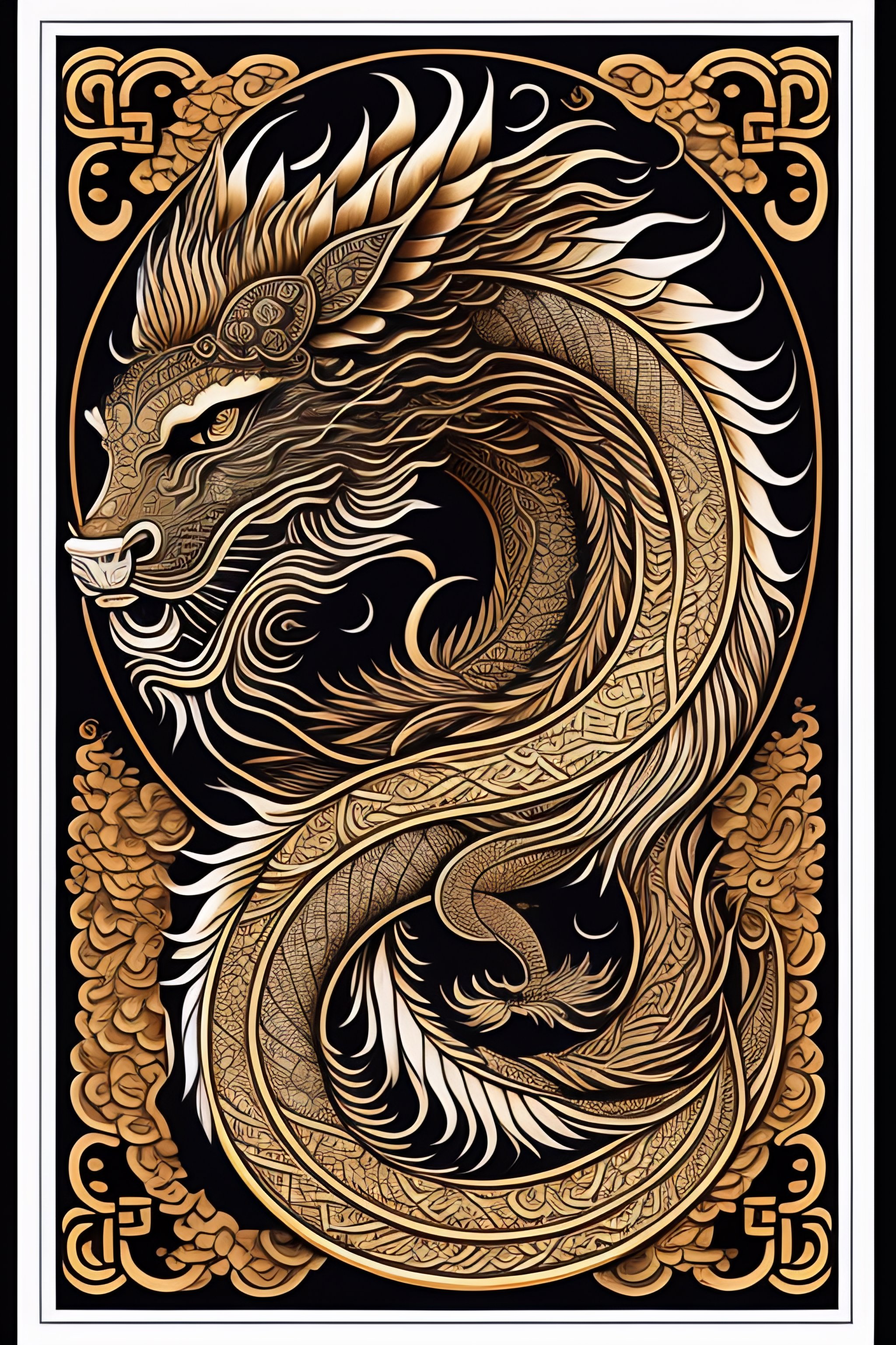 Lexica Year of the dragon , Chinese astrology , tarot cards , line