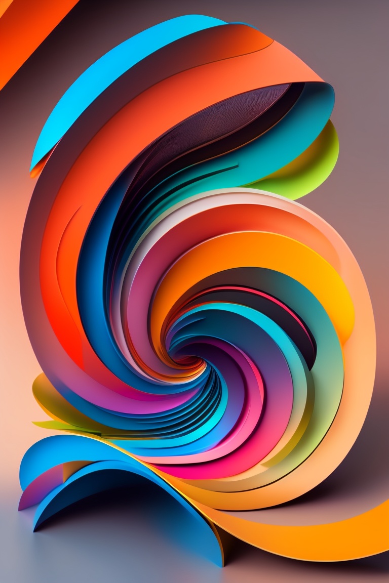 Lexica - An abstract design with vibrant colors and dynamic shapes ...